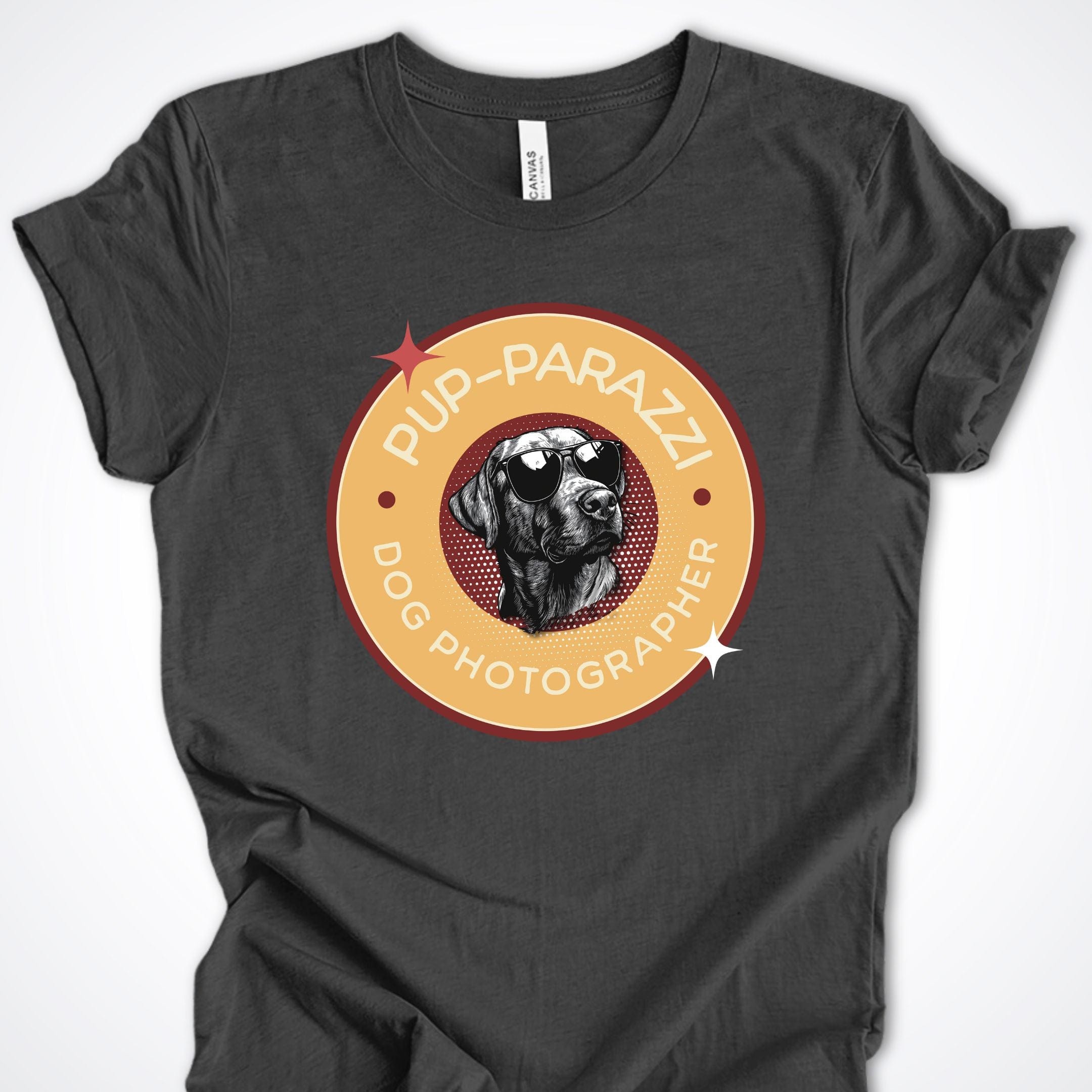 T-Shirt Dark Grey Heather / S Pup-parazzi Labrador Premium Unisex T-Shirt ReallyintoDogs