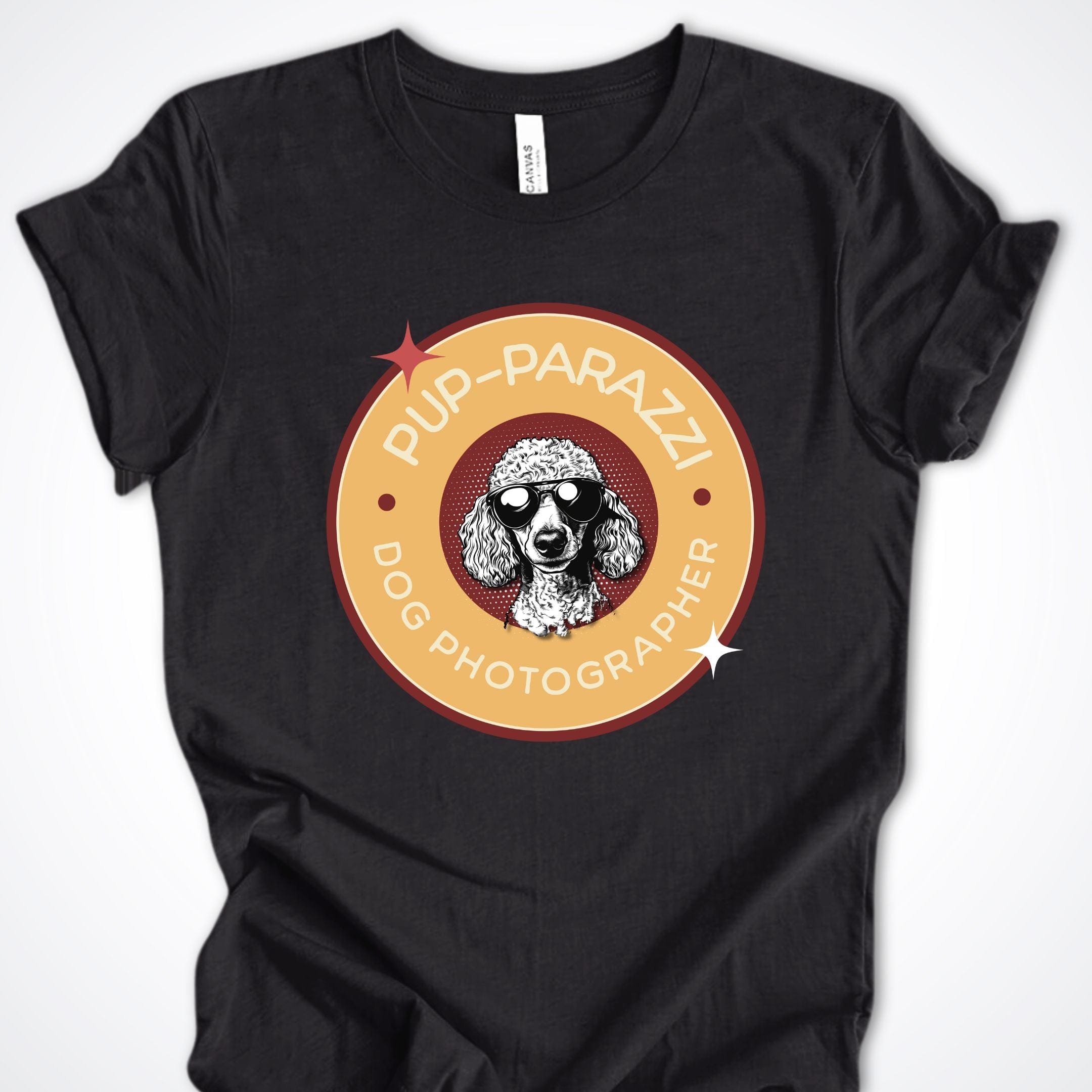 T-Shirt Black Heather / S Pup-parazzi Poodle Premium Unisex T-Shirt ReallyintoDogs