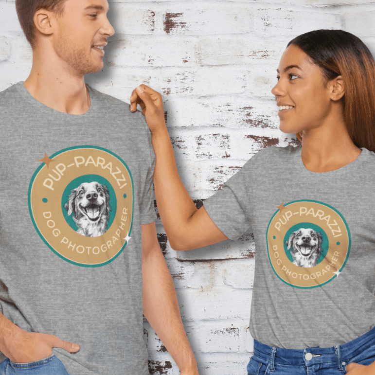 T-Shirt Pup-parazzi Premium Unisex T-Shirt ReallyintoDogs