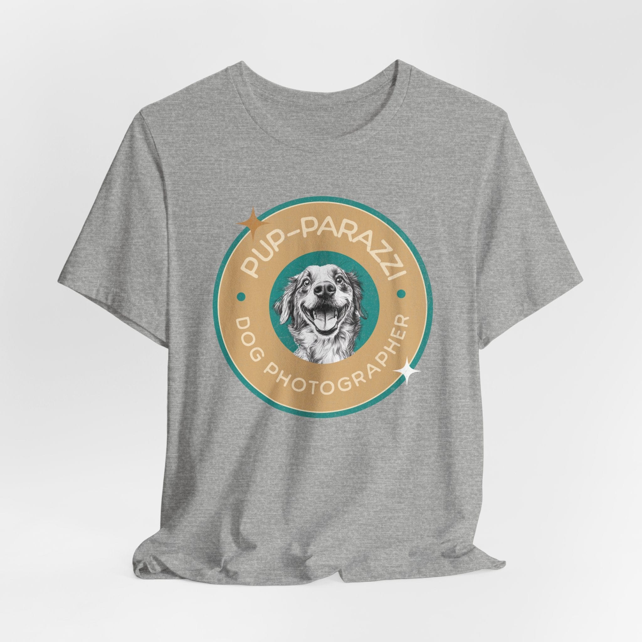 T-Shirt Athletic Heather / S Pup-parazzi Premium Unisex Tee - Fun Casual Wear for Dog Lovers --reallyintothat