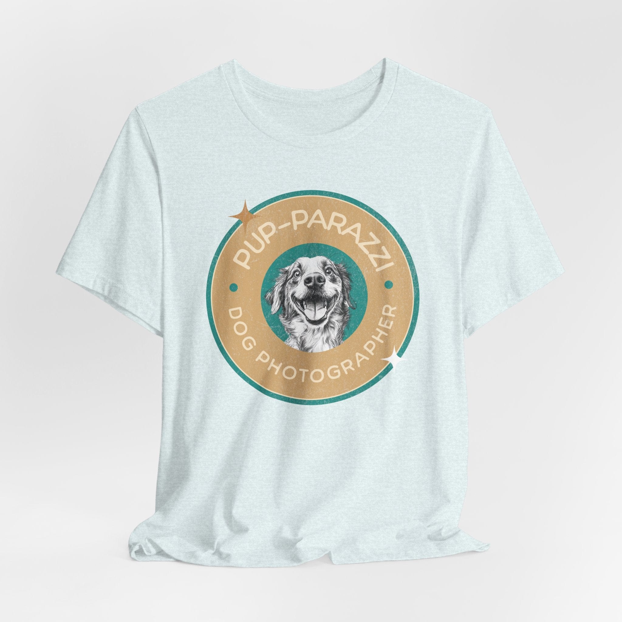 T-Shirt Heather Ice Blue / S Pup-parazzi Premium Unisex Tee - Fun Casual Wear for Dog Lovers --reallyintothat