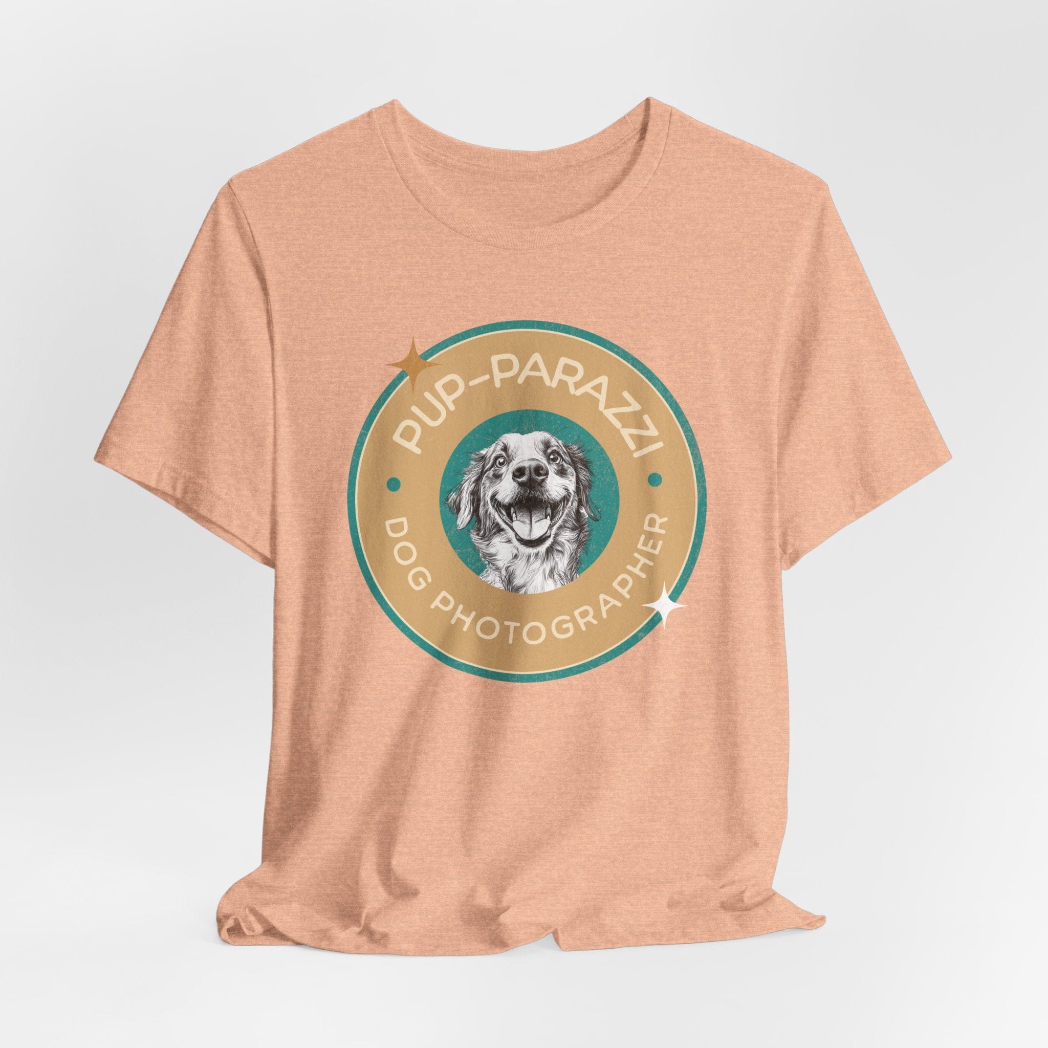 T-Shirt Heather Peach / S Pup-parazzi Premium Unisex Tee - Fun Casual Wear for Dog Lovers --reallyintothat