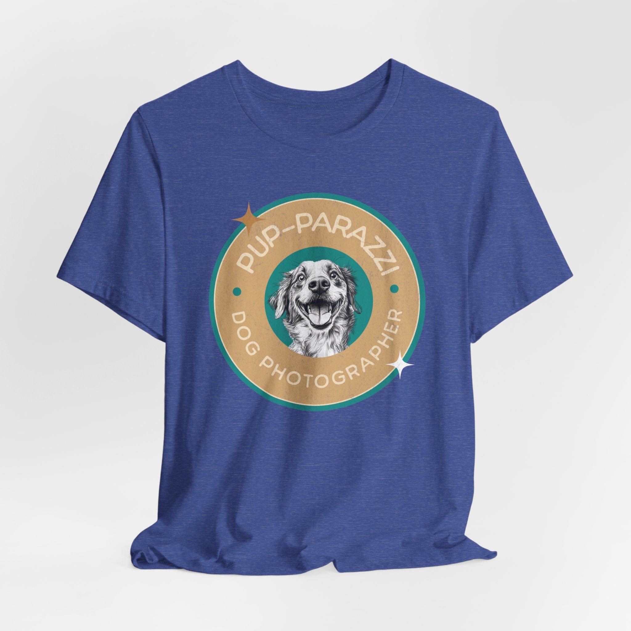 T-Shirt Heather True Royal / S Pup-parazzi Premium Unisex Tee - Fun Casual Wear for Dog Lovers --reallyintothat