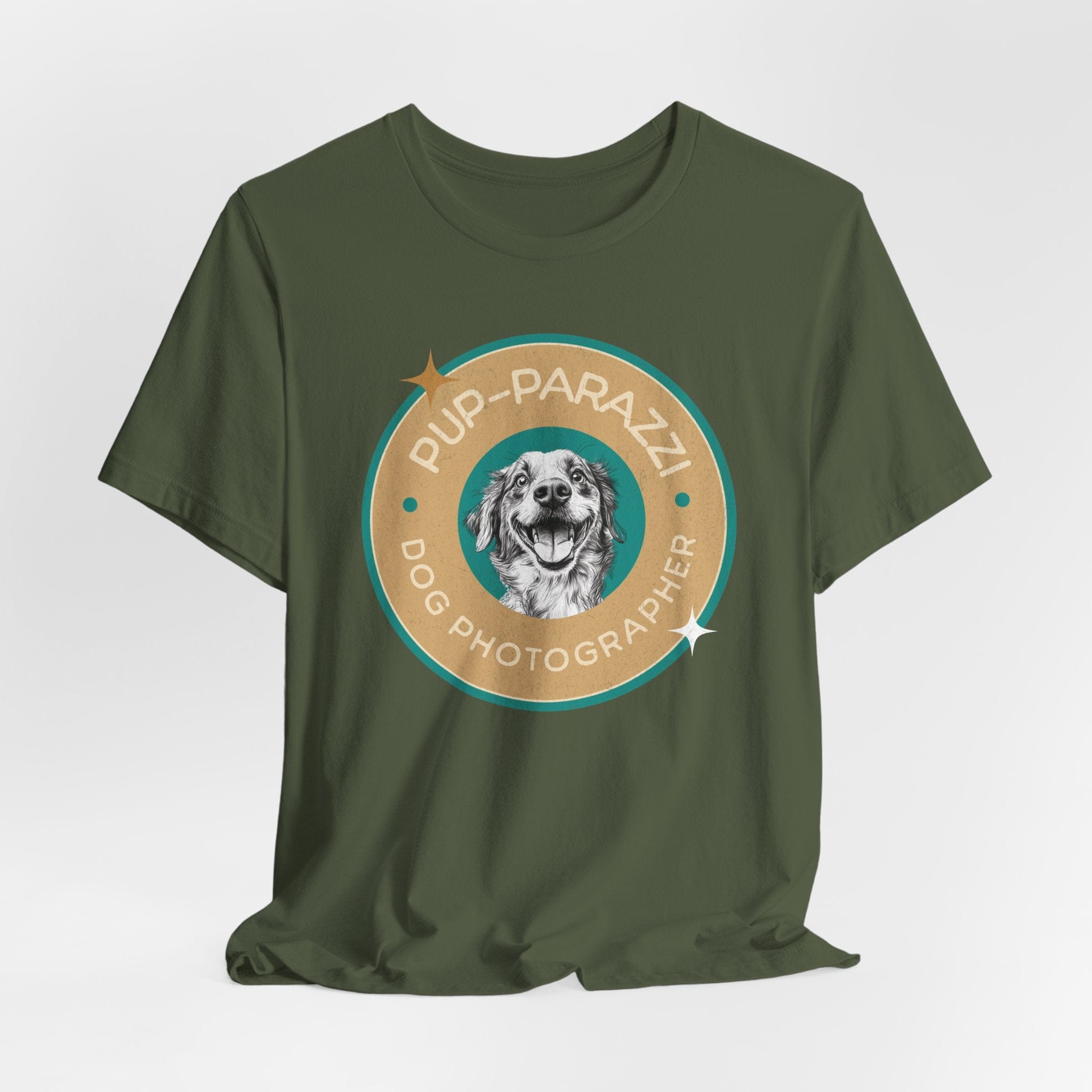 T-Shirt Military Green / S Pup-parazzi Premium Unisex Tee - Fun Casual Wear for Dog Lovers --reallyintothat