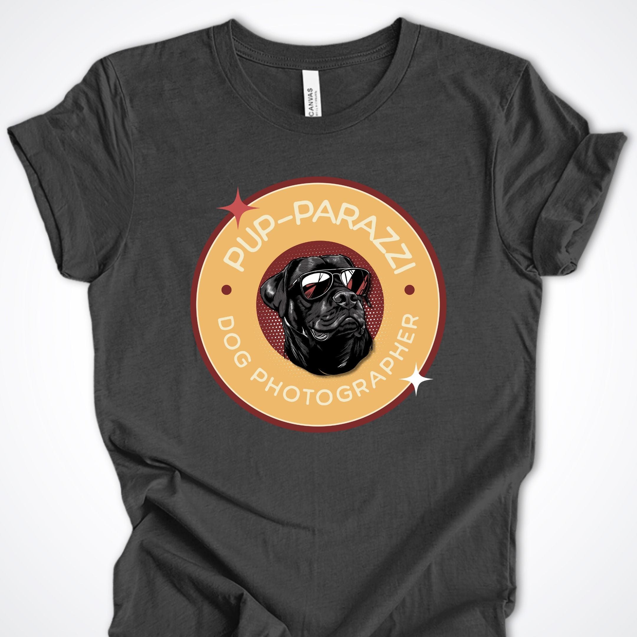 T-Shirt Dark Grey Heather / S Pup-parazzi Rottweiler Premium Unisex T-Shirt ReallyintoDogs