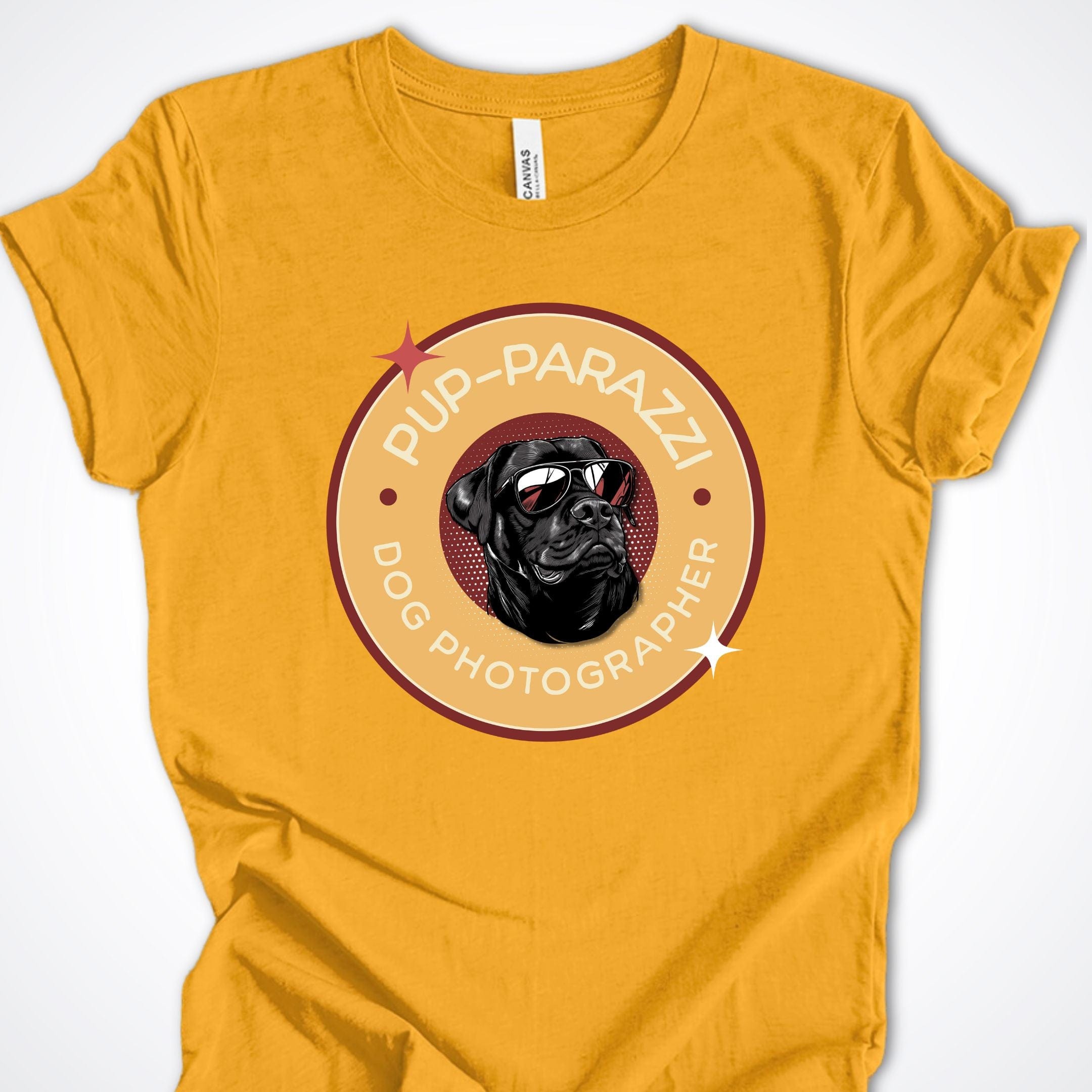 T-Shirt Gold / S Pup-parazzi Rottweiler Premium Unisex T-Shirt ReallyintoDogs