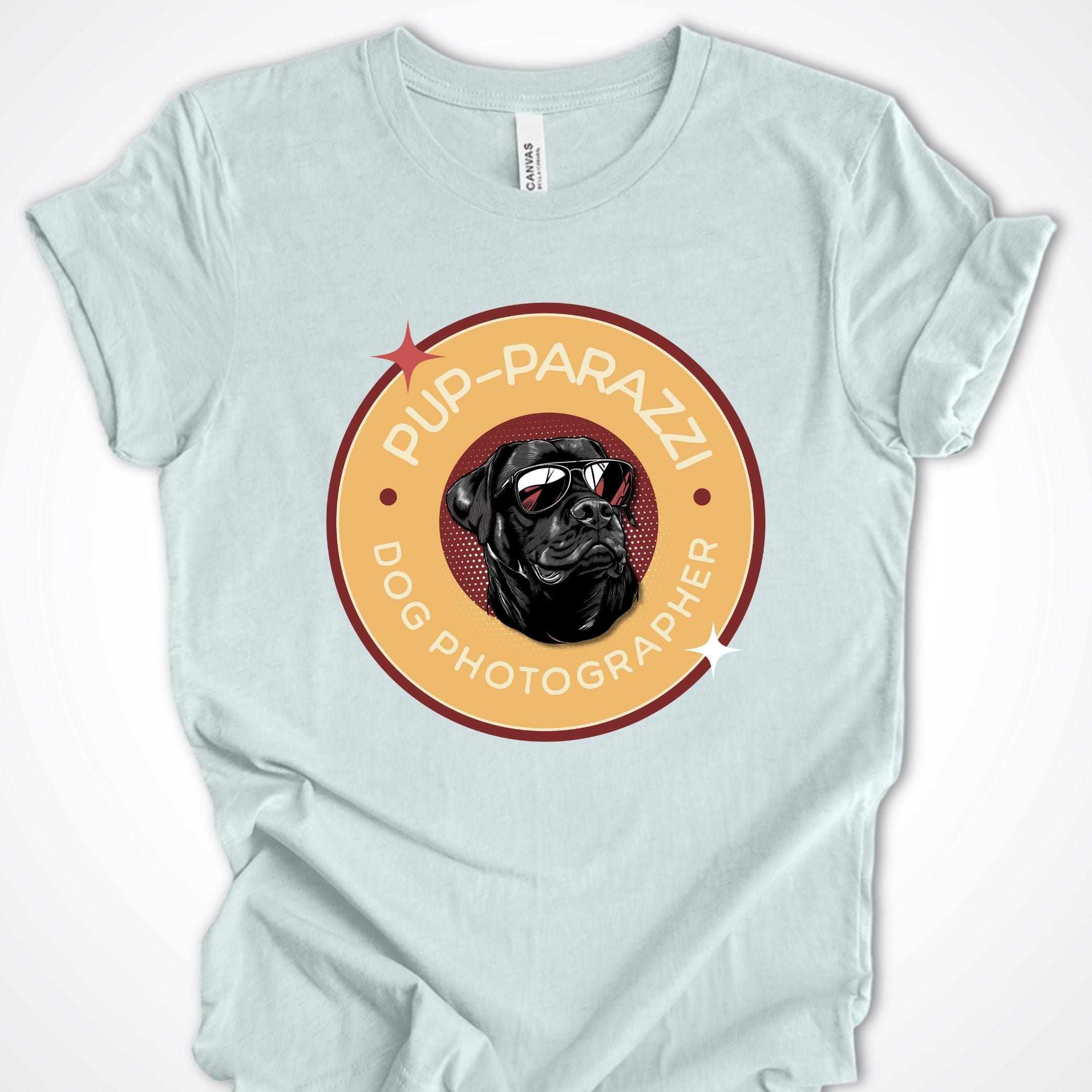 T-Shirt Heather Ice Blue / S Pup-parazzi Rottweiler Premium Unisex T-Shirt ReallyintoDogs