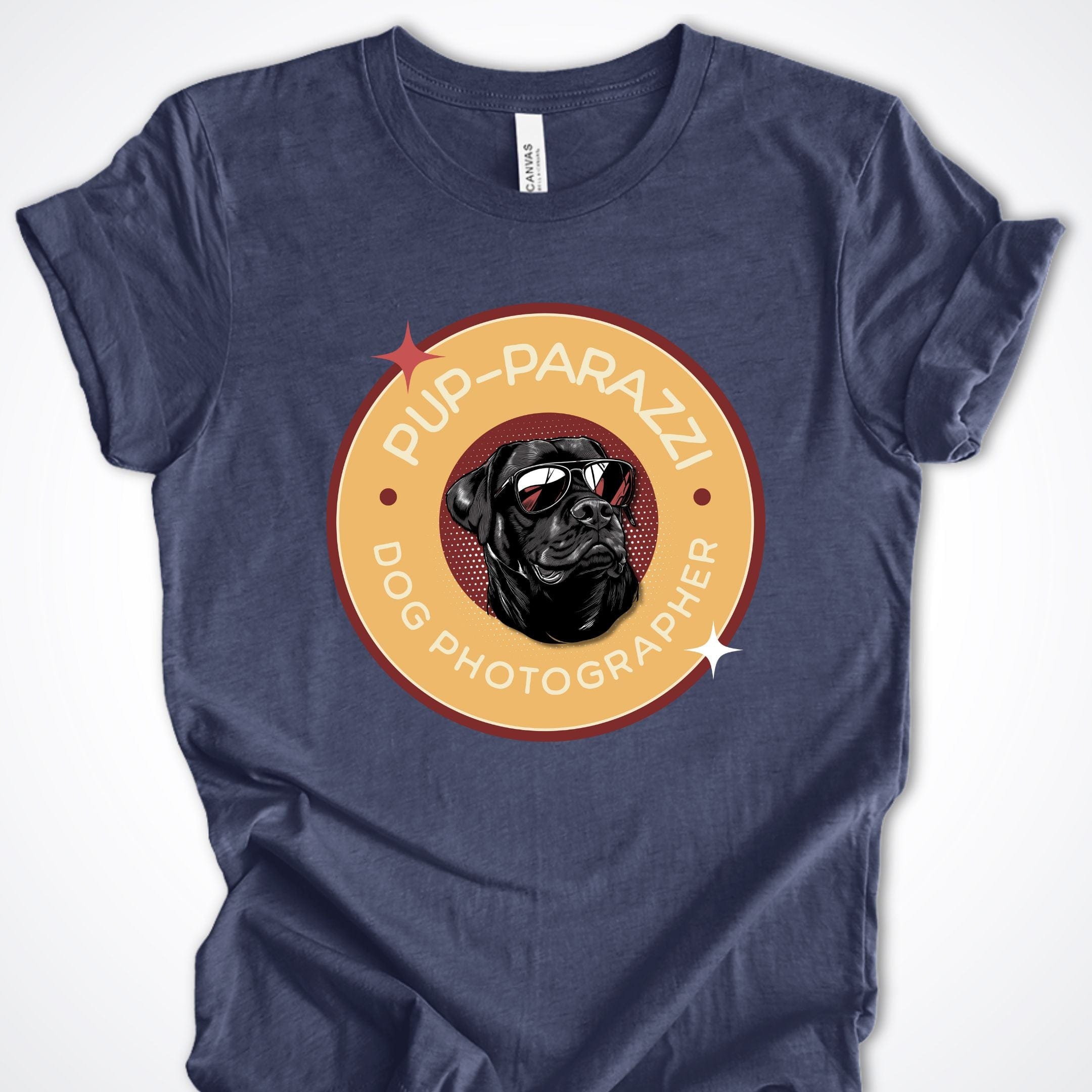 T-Shirt Heather Navy / S Pup-parazzi Rottweiler Premium Unisex T-Shirt ReallyintoDogs