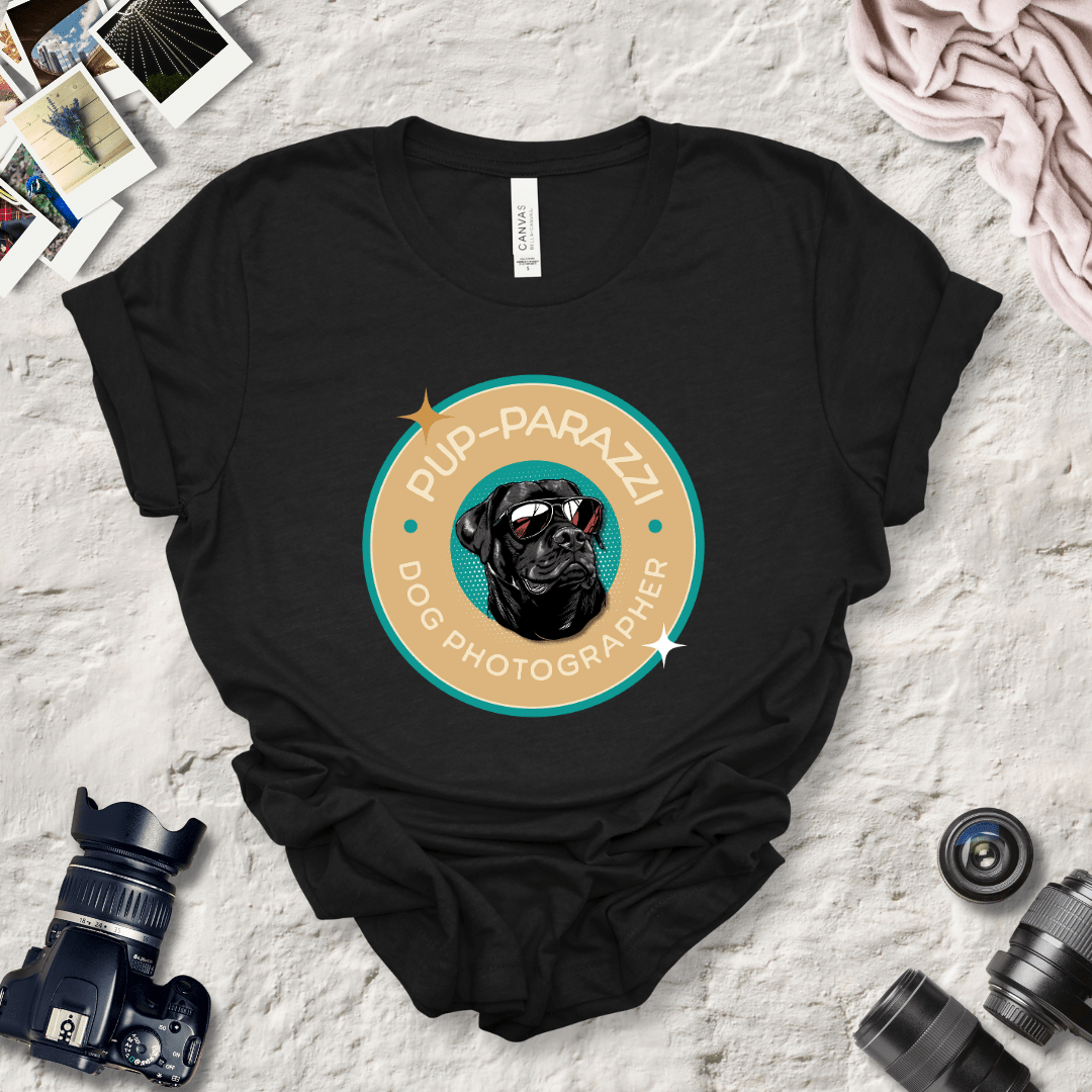 T-Shirt Black Heather / S Pup-parazzi Rottweiler Wearing Sunglasses Premium Unisex Tee - Fun Casual Wear for Dog Lovers --reallyintothat