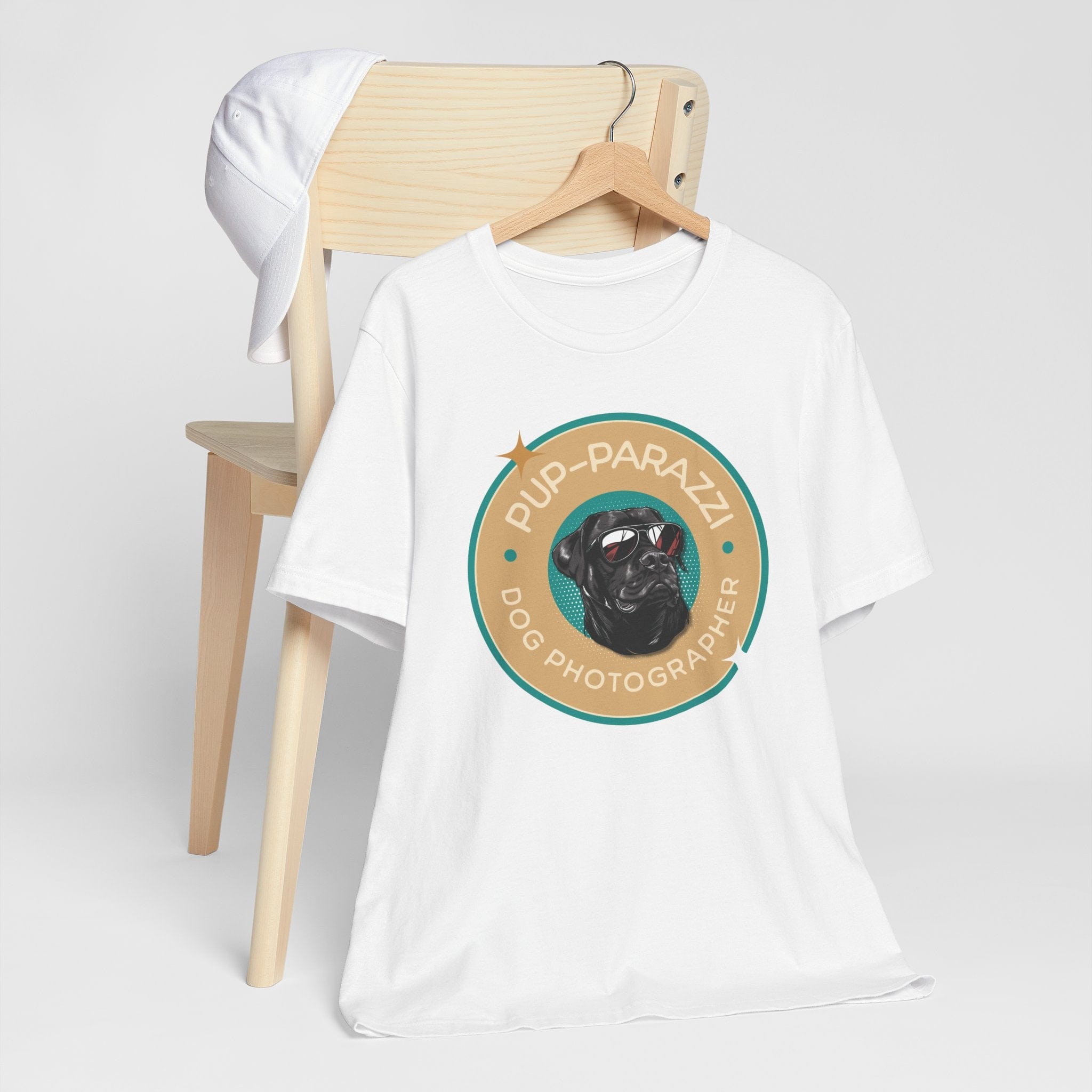 T-Shirt Pup-parazzi Rottweiler Wearing Sunglasses Premium Unisex Tee - Fun Casual Wear for Dog Lovers --reallyintothat