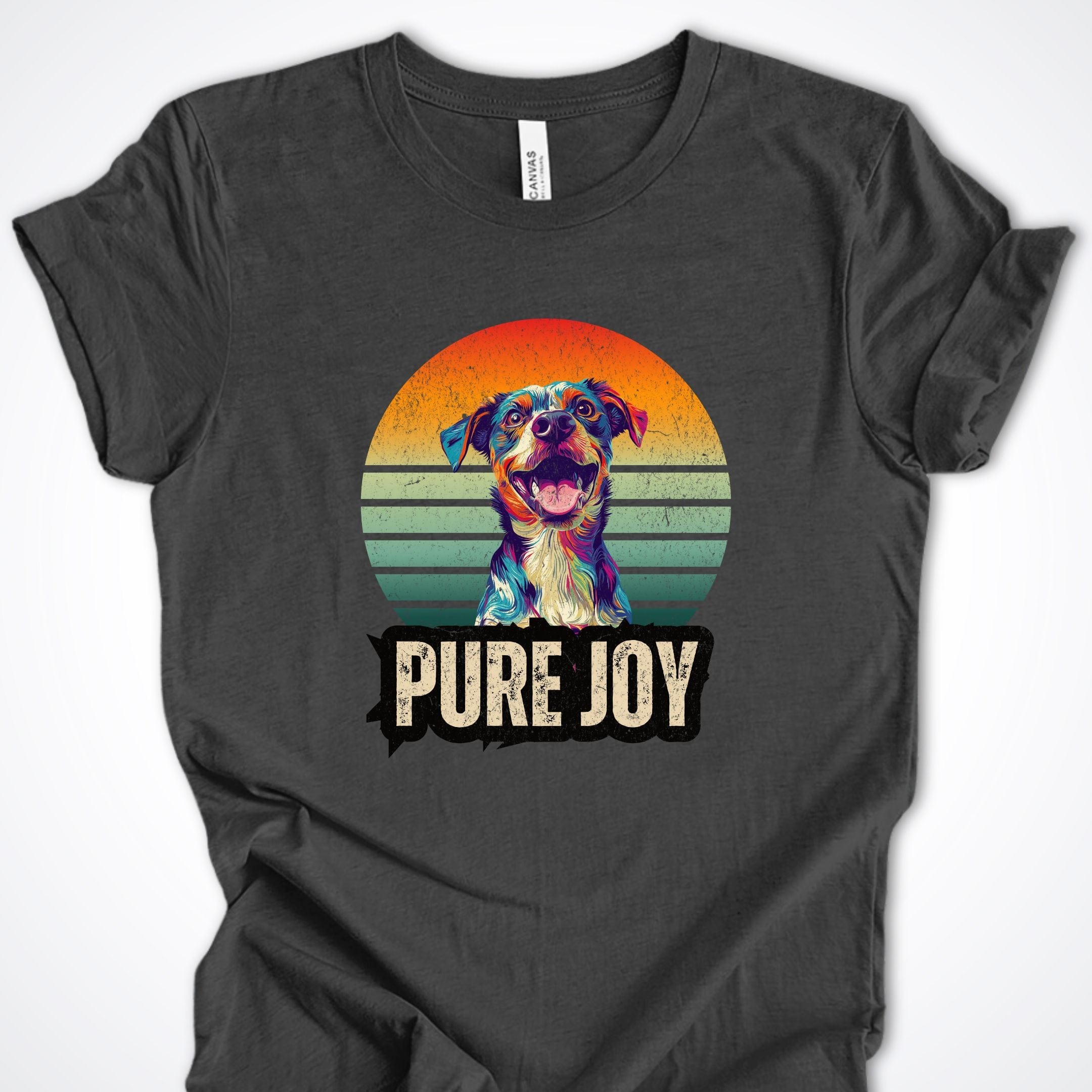 T-Shirt Dark Grey Heather / S Pure Joy Premium Unisex T-Shirt ReallyintoDogs