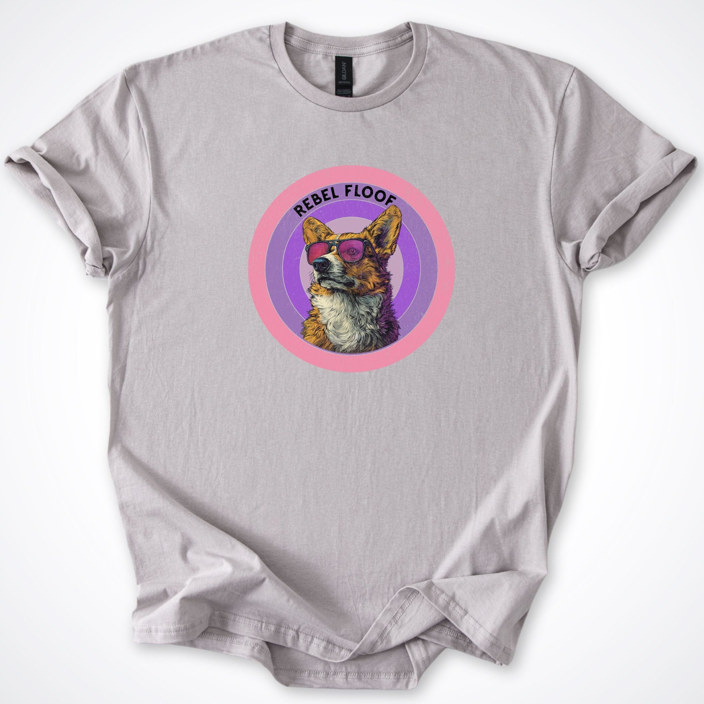 T-Shirt Ice Grey / S Rebel Floof Corgi T-Shirt ReallyintoDogs