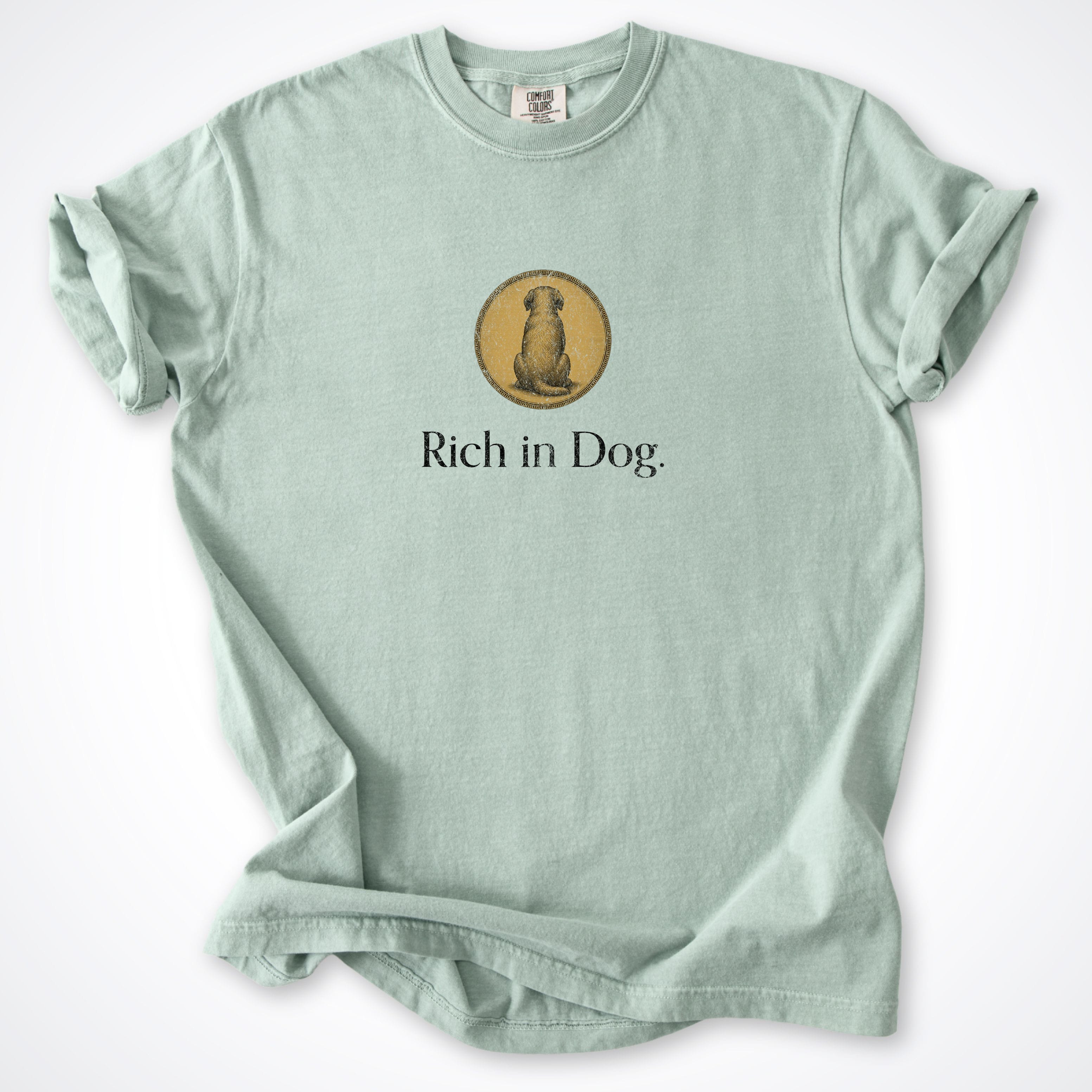 T-Shirt Bay / S Rich in Dog Coin Premium T-Shirt ReallyintoDogs