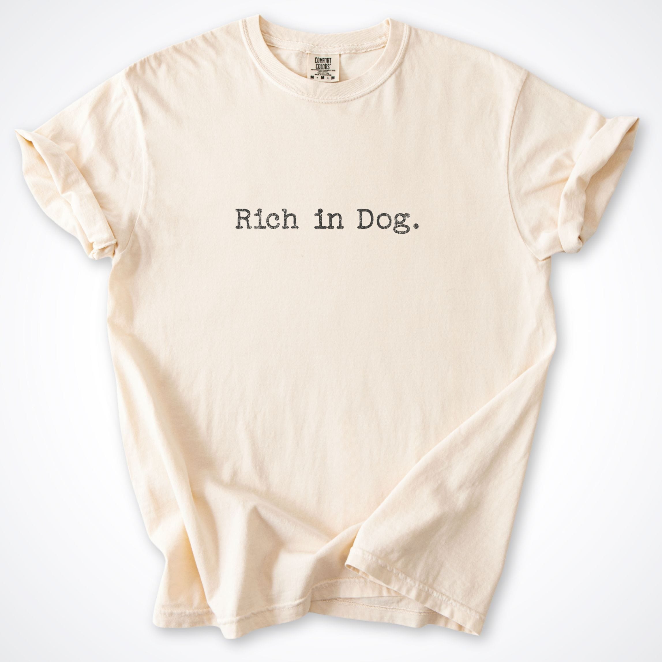 T-Shirt Ivory / S Rich in Dog Premium T-Shirt ReallyintoDogs