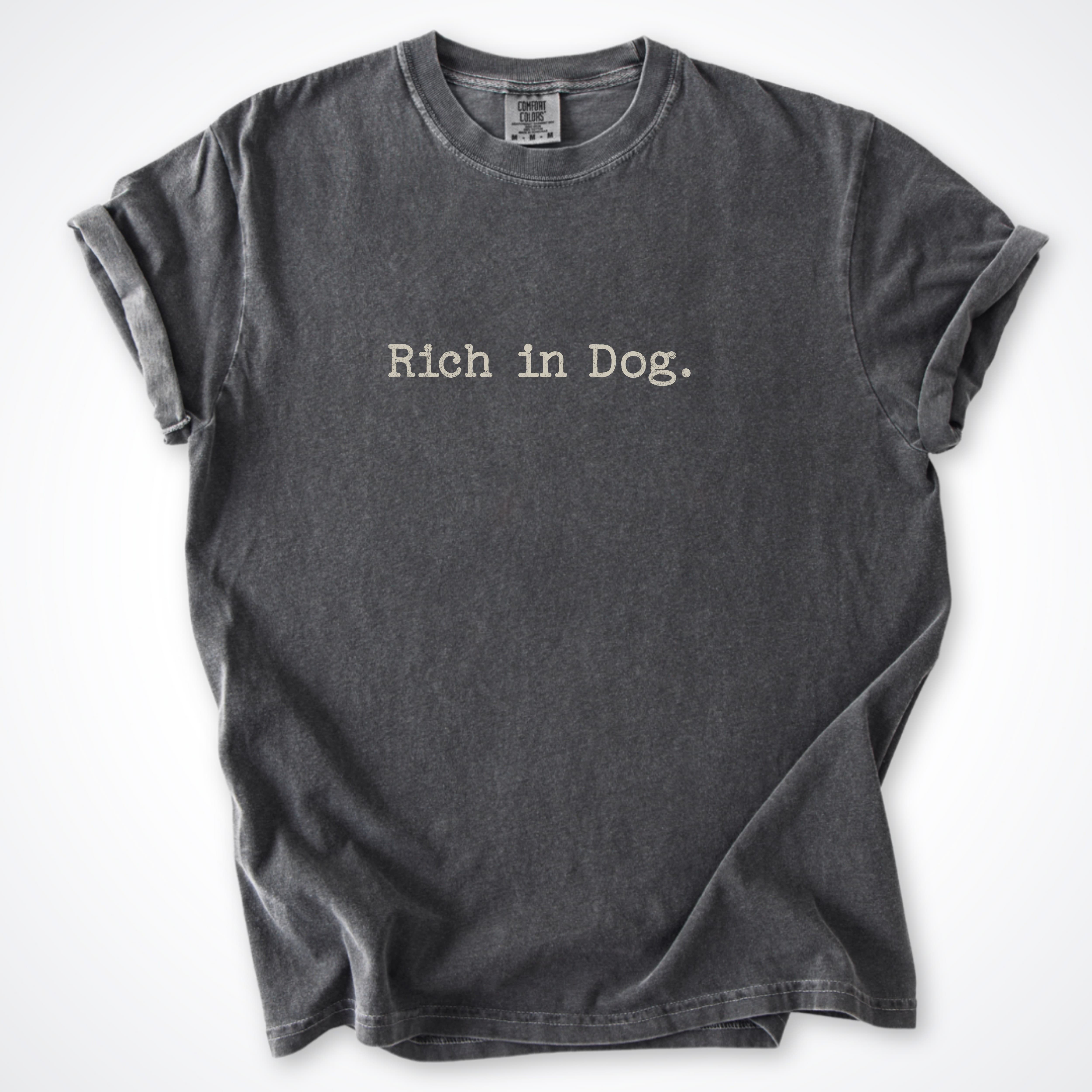 T-Shirt Pepper / S Rich in Dog Premium T-Shirt ReallyintoDogs