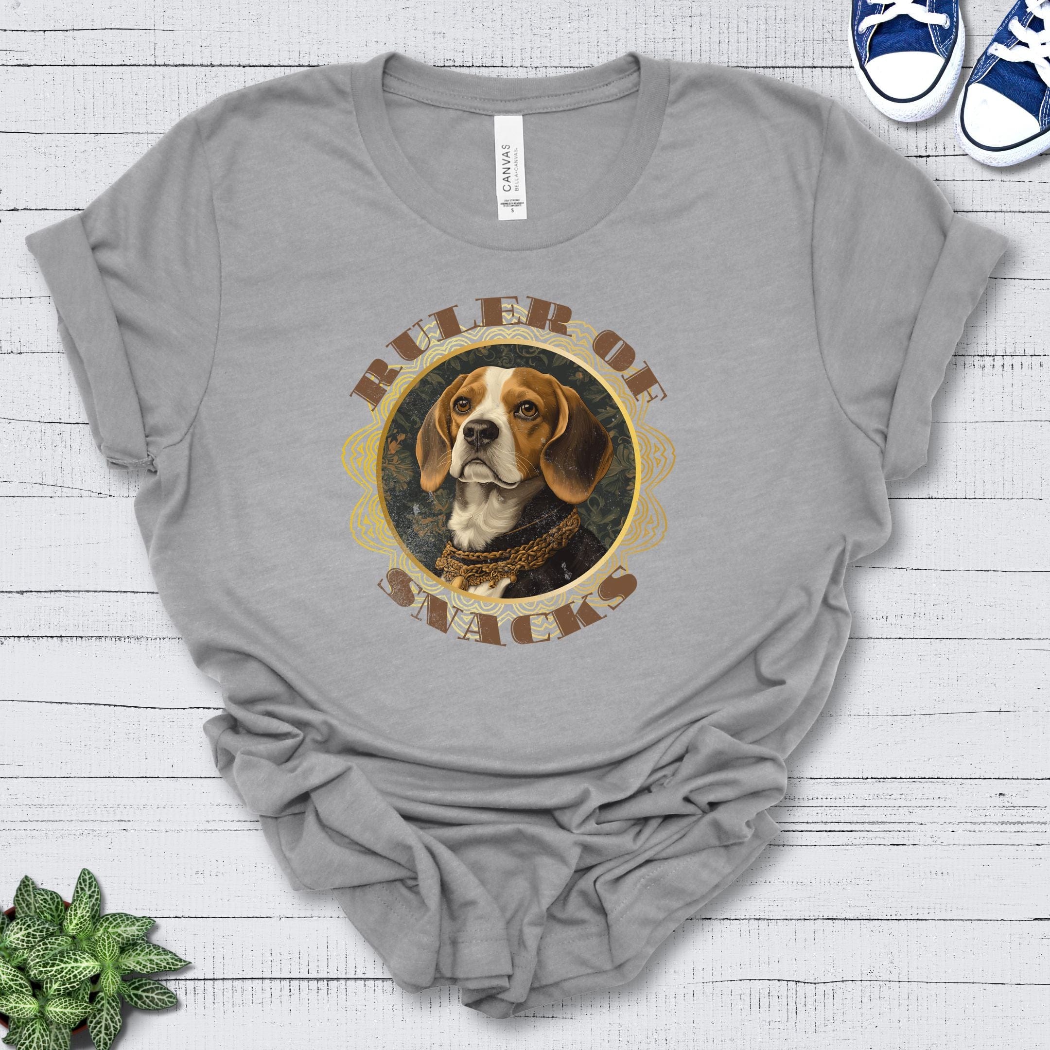 T-Shirt Athletic Heather / S Ruler of Snacks Beagle Premium Unisex T-Shirt --reallyintothat