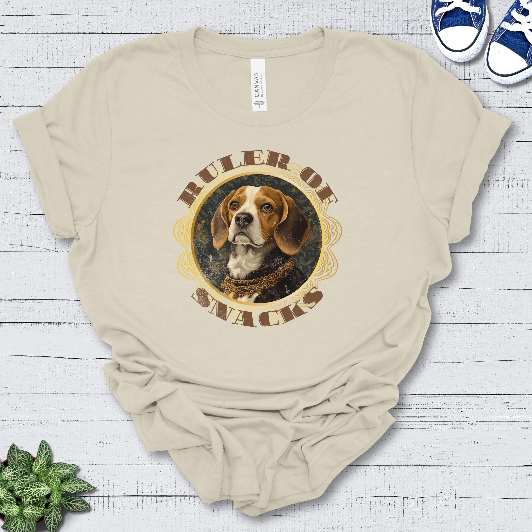 T-Shirt Natural / S Ruler of Snacks Beagle Premium Unisex T-Shirt --reallyintothat