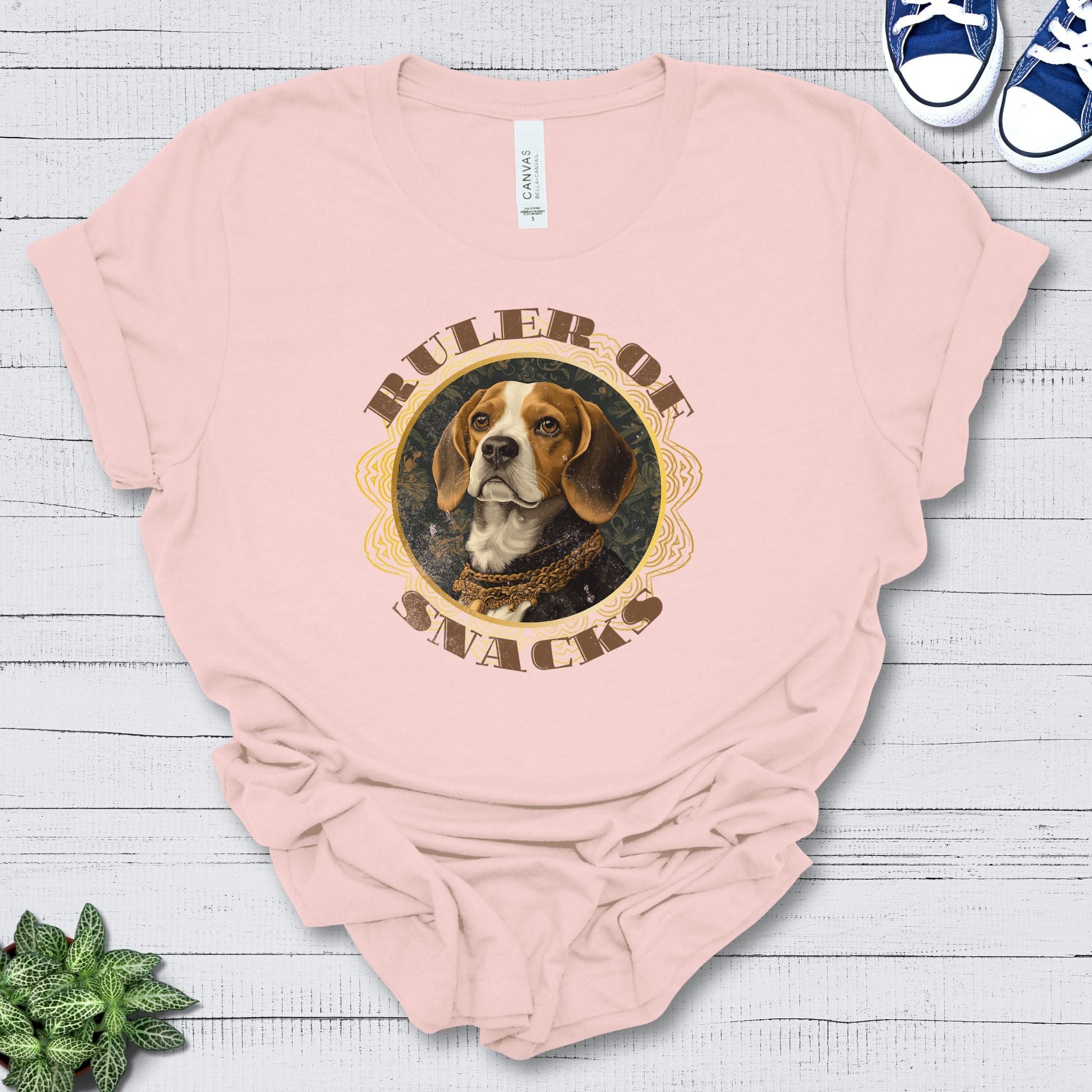 T-Shirt Soft Pink / S Ruler of Snacks Beagle Premium Unisex T-Shirt --reallyintothat