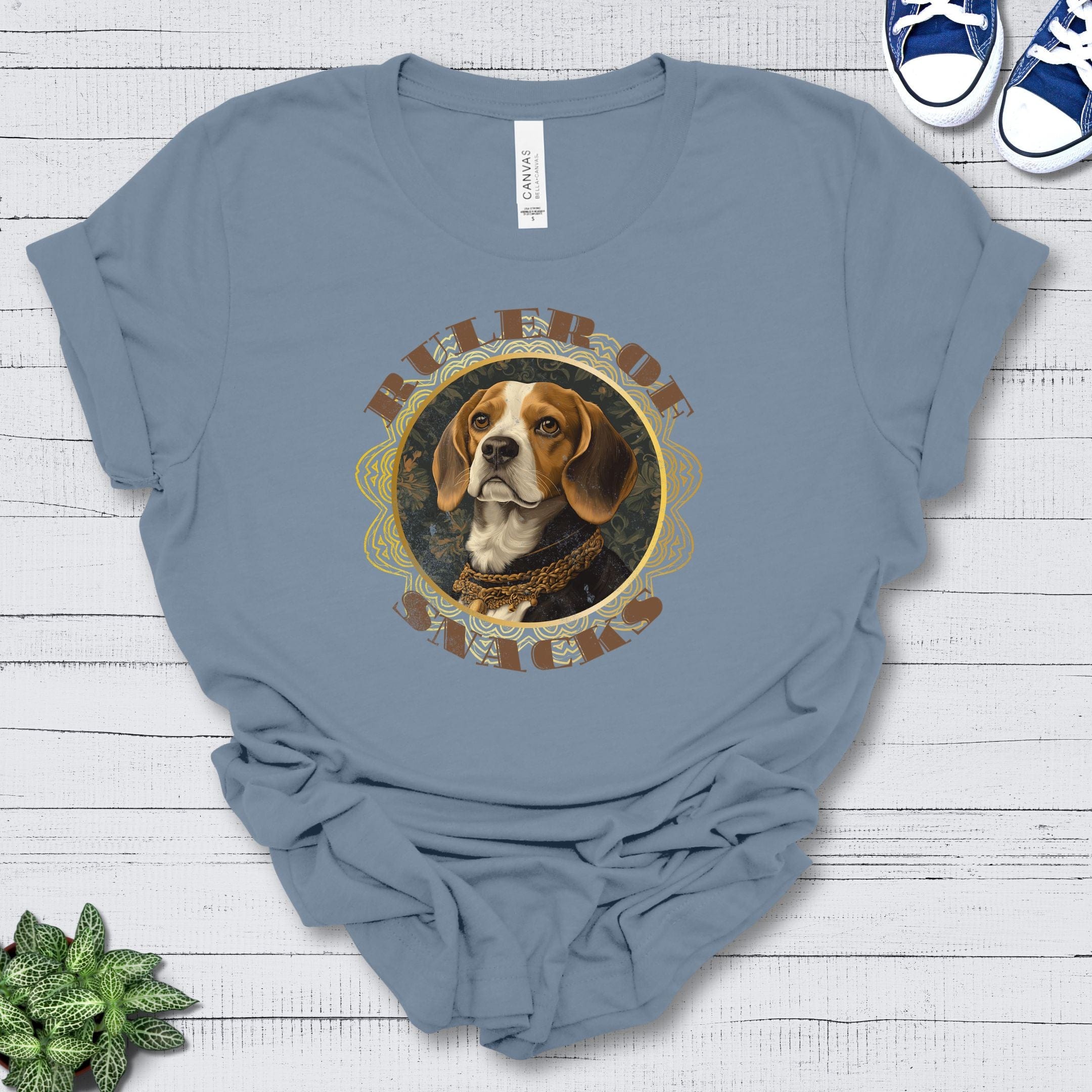 T-Shirt Steel Blue / S Ruler of Snacks Beagle Premium Unisex T-Shirt --reallyintothat