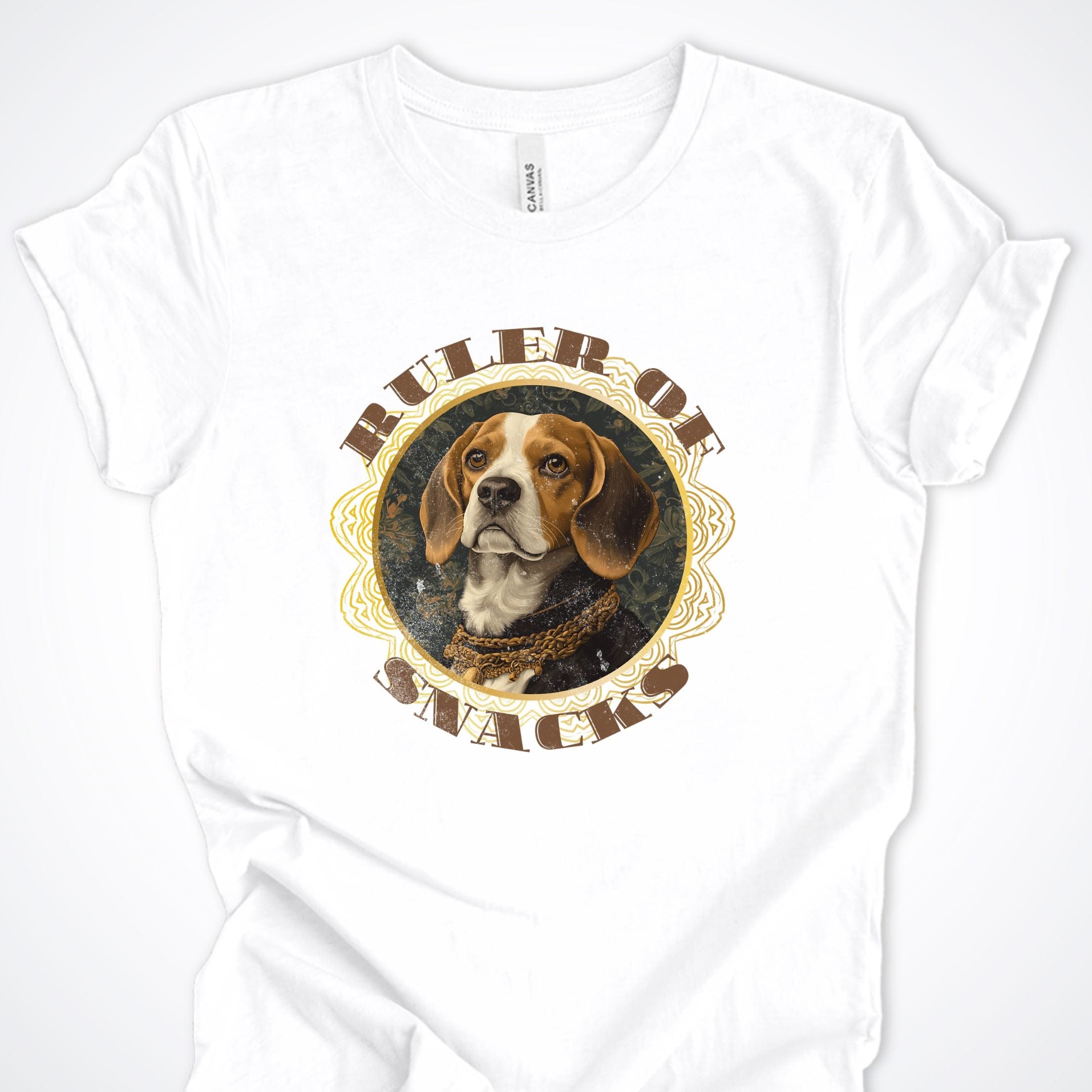 T-Shirt White / S Ruler of Snacks Beagle Premium Unisex T-Shirt ReallyintoDogs