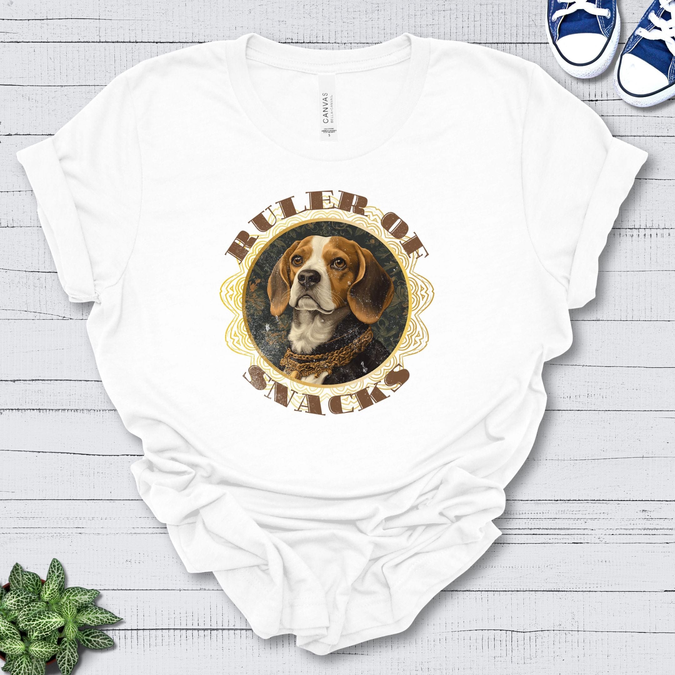 T-Shirt White / S Ruler of Snacks Beagle Premium Unisex T-Shirt --reallyintothat