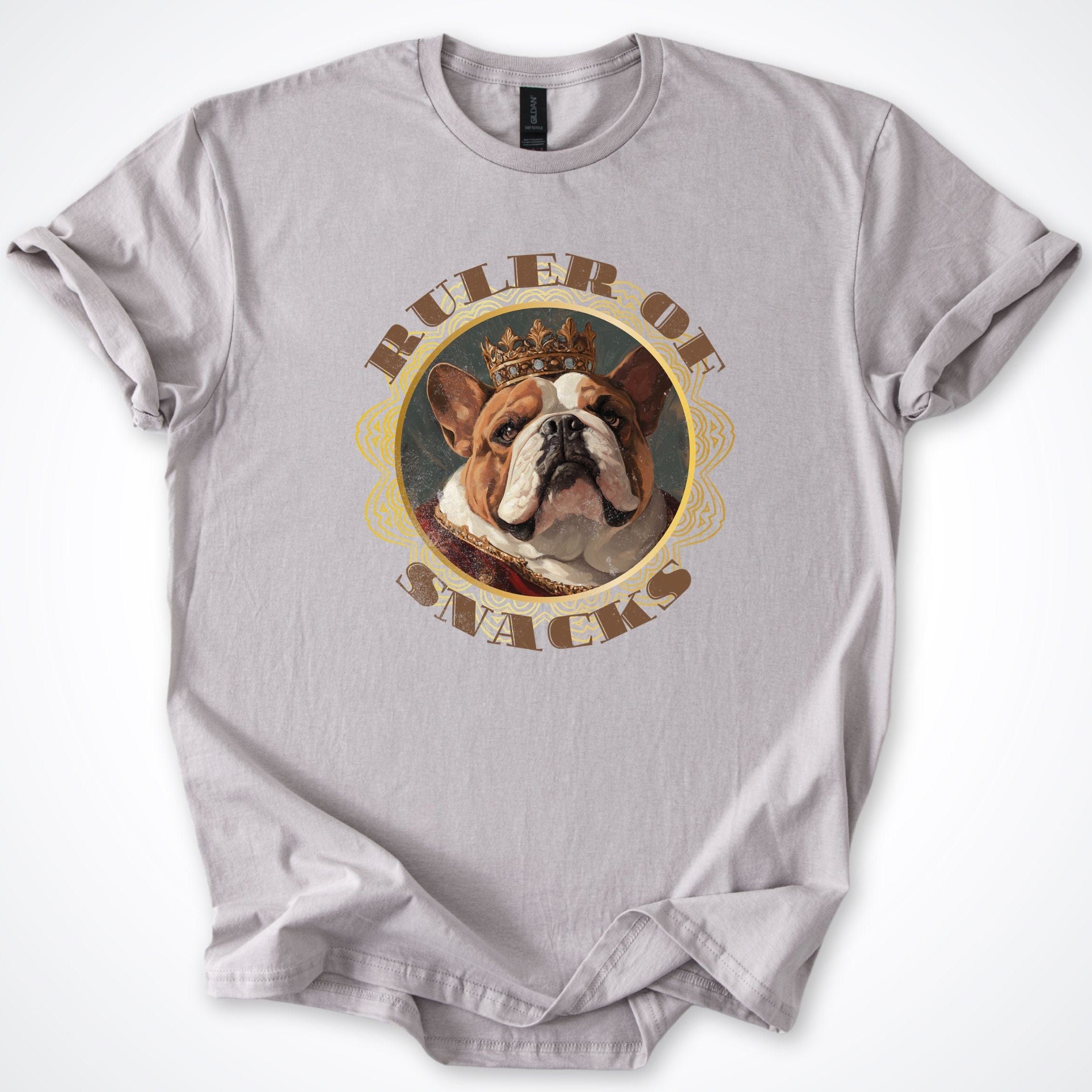 T-Shirt Ice Grey / S Ruler of Snacks Bulldog T-Shirt ReallyintoDogs