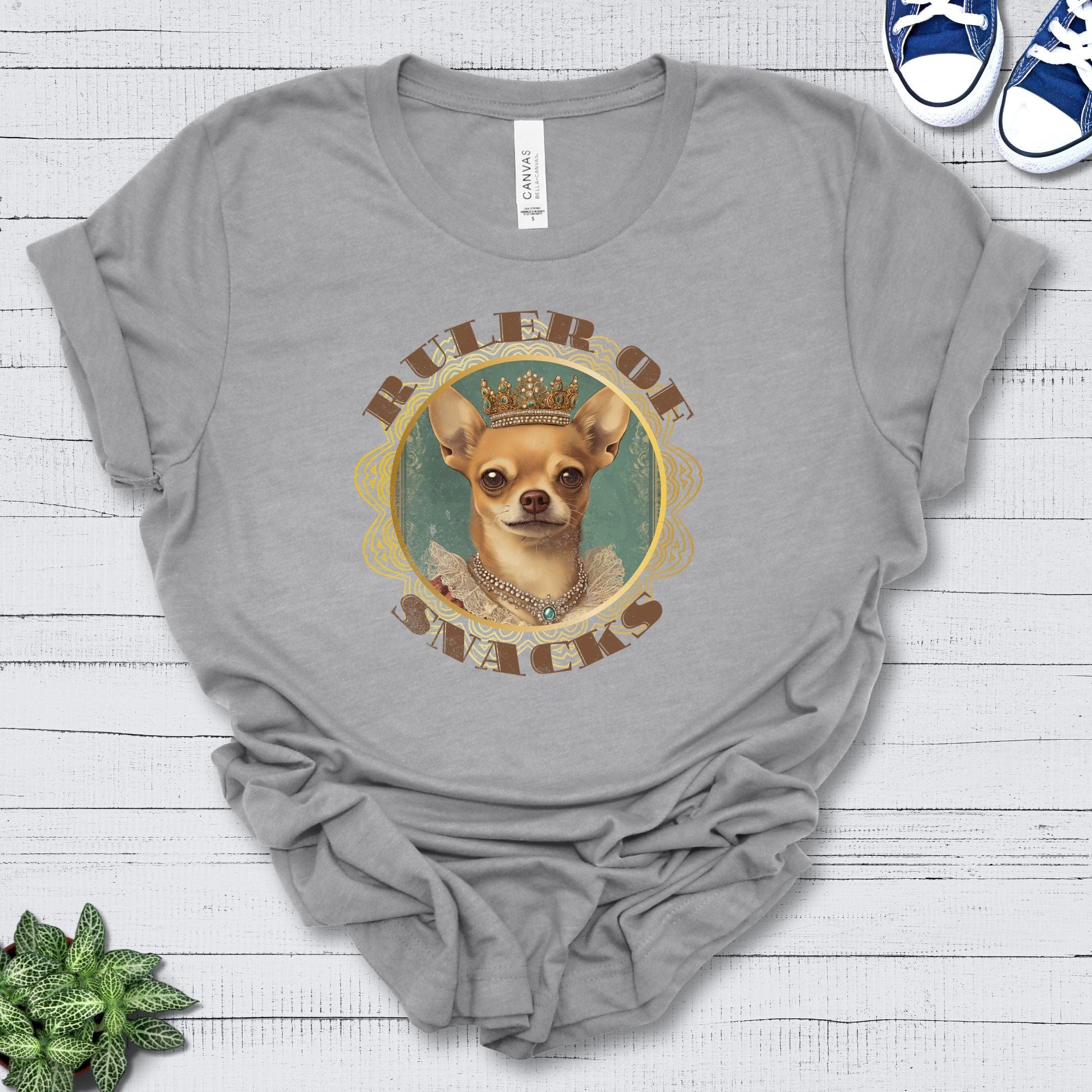 T-Shirt Athletic Heather / S Ruler of Snacks Chihuahua Premium Unisex T-Shirt --reallyintothat