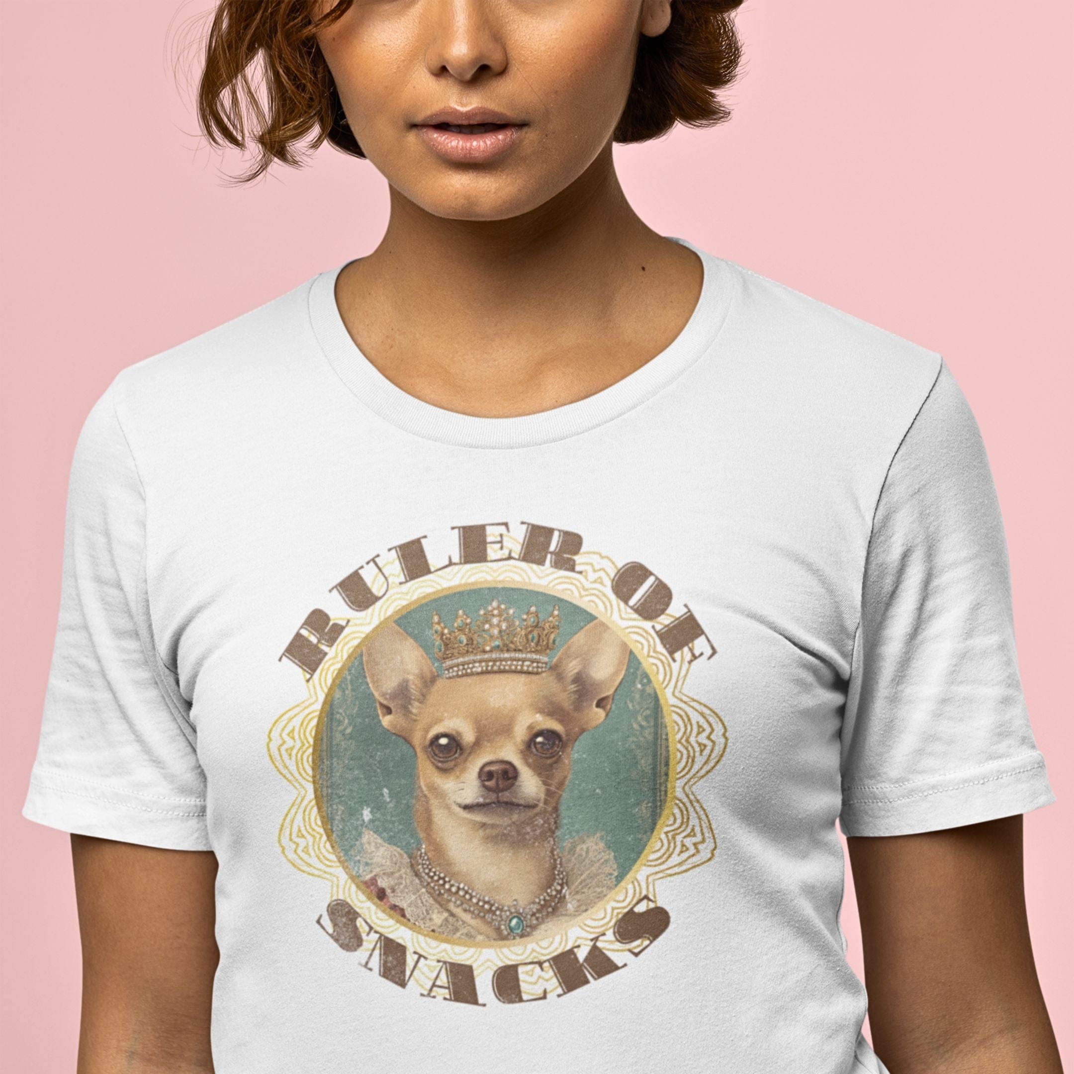 T-Shirt Ruler of Snacks Chihuahua Premium Unisex T-Shirt --reallyintothat