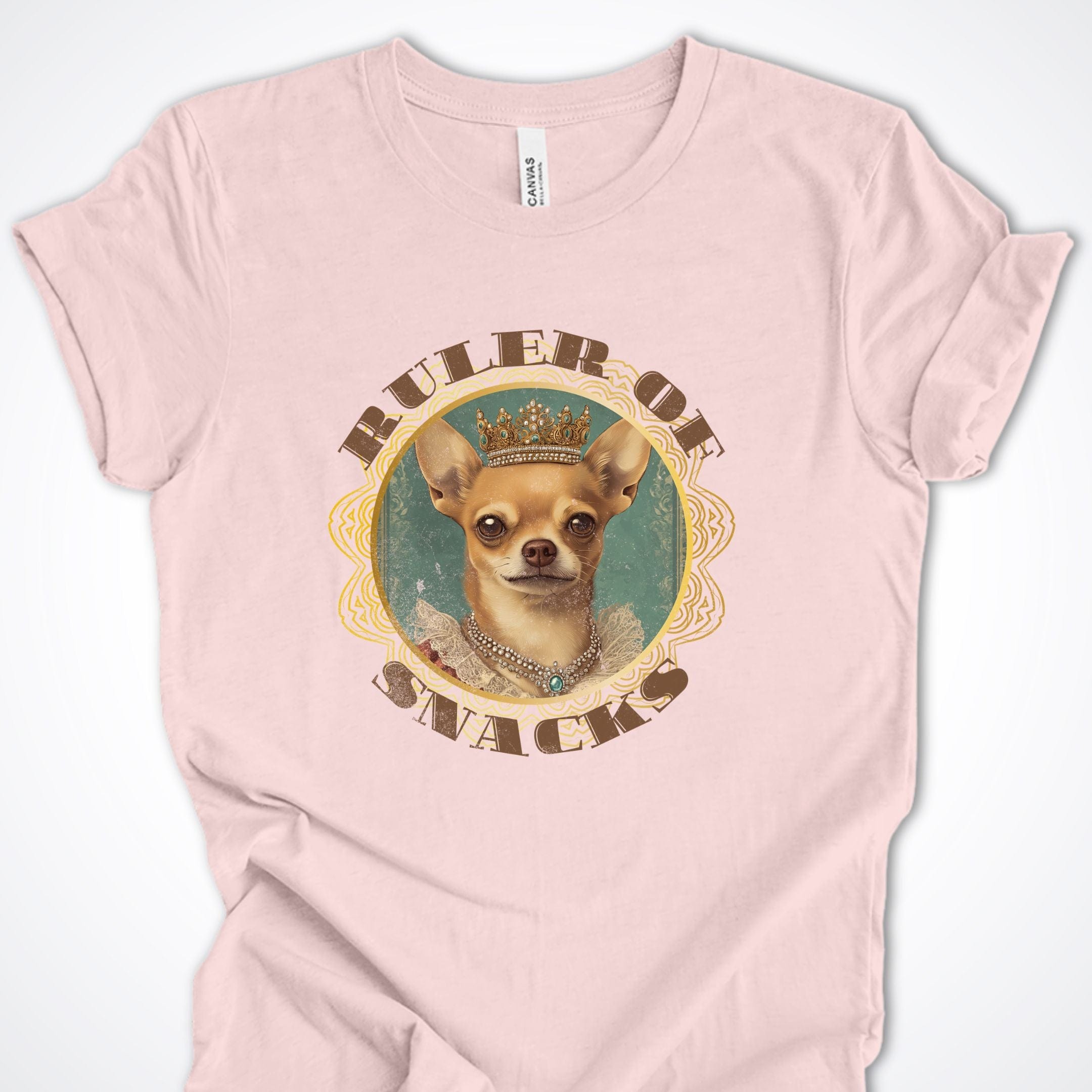 T-Shirt Soft Pink / S Ruler of Snacks Chihuahua Premium Unisex T-Shirt ReallyintoDogs