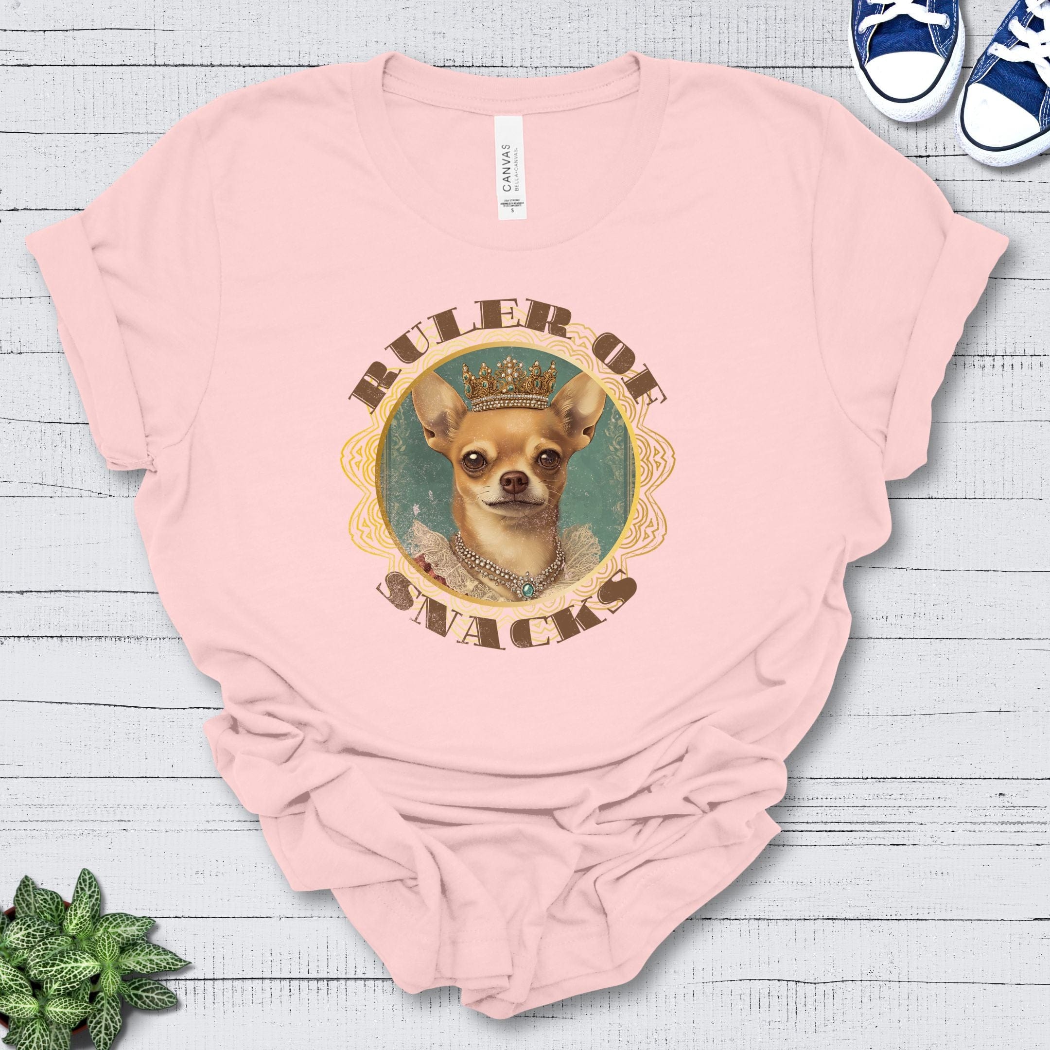 T-Shirt Soft Pink / S Ruler of Snacks Chihuahua Premium Unisex T-Shirt --reallyintothat