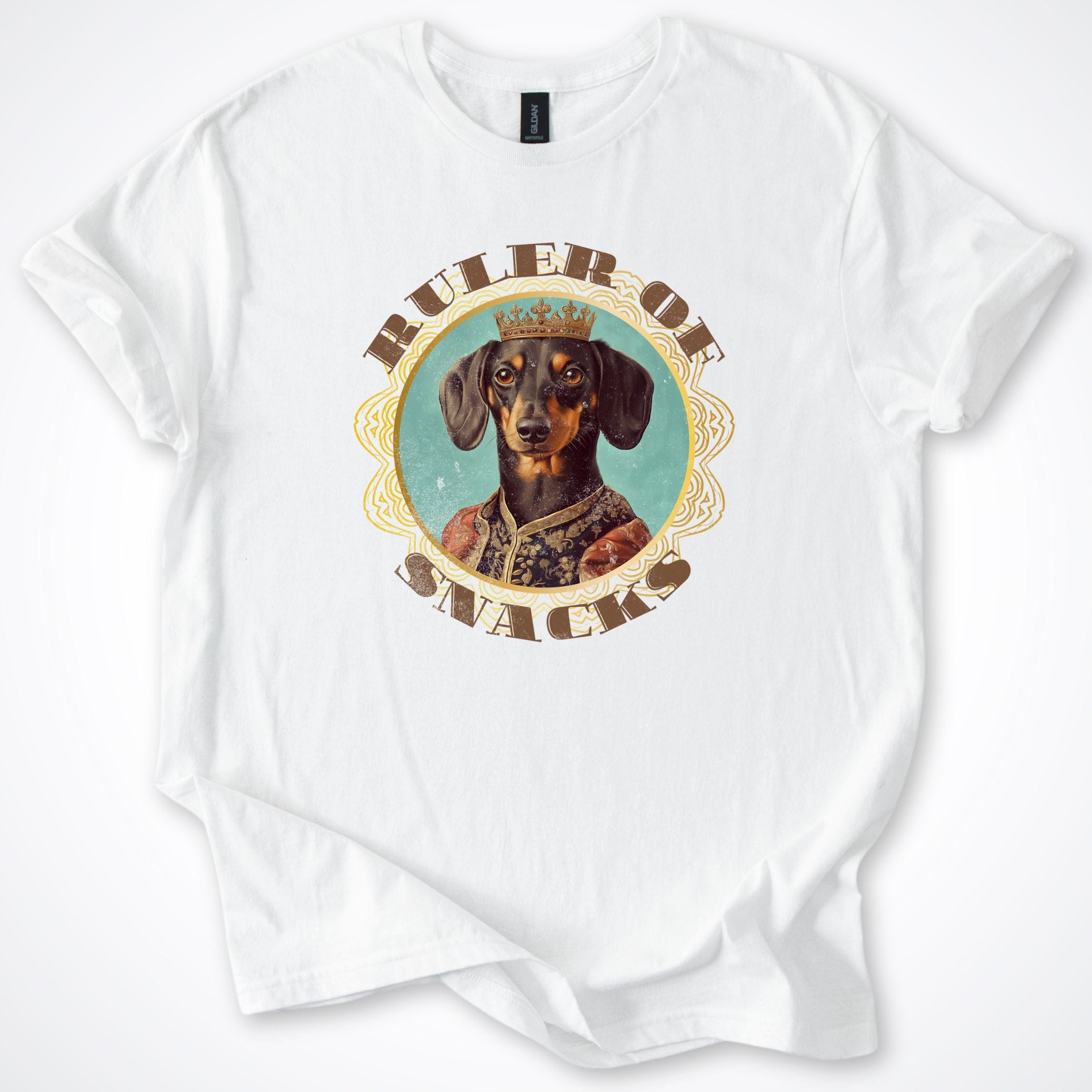 T-Shirt White / S Ruler of Snacks Dachshund T-Shirt ReallyintoDogs
