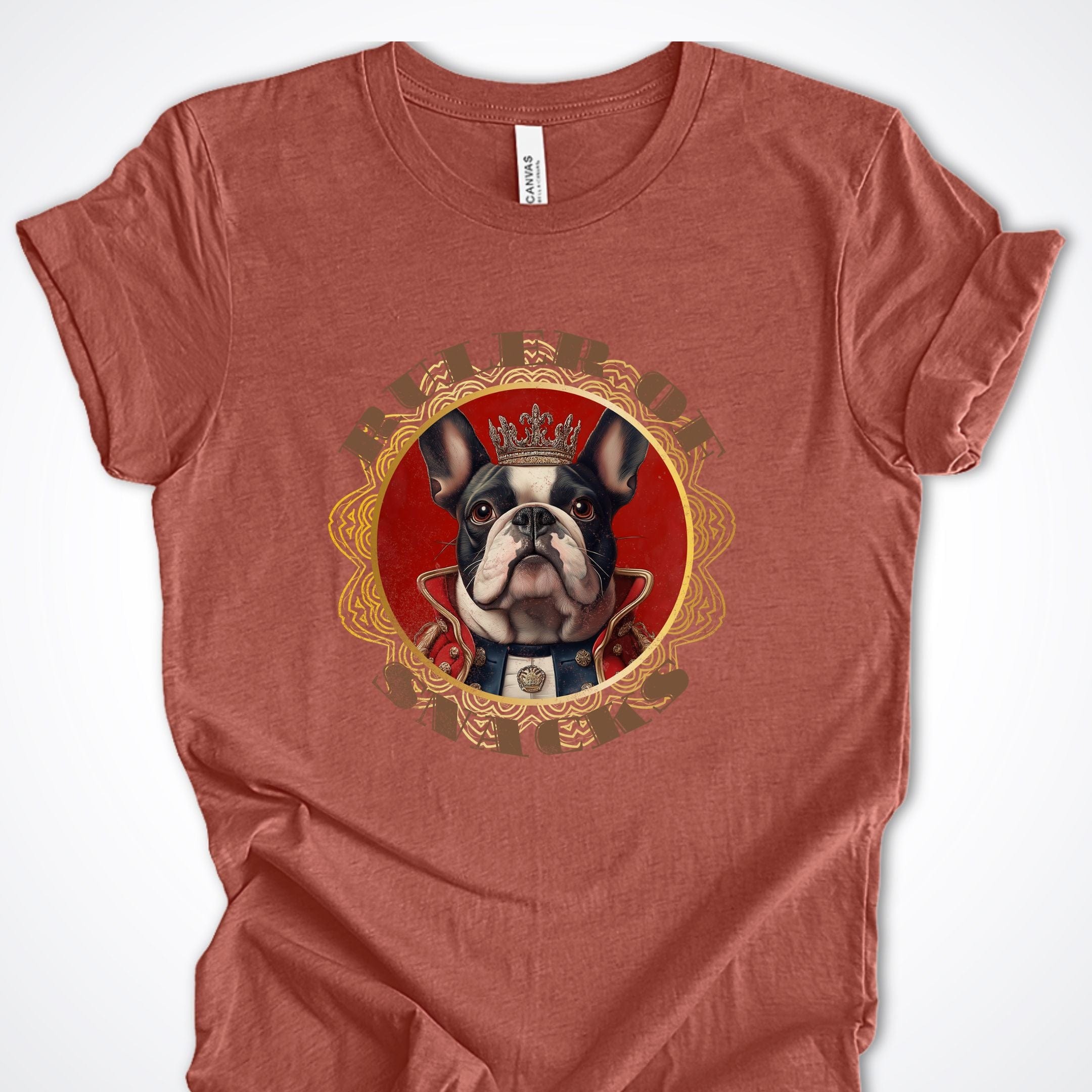 T-Shirt Heather Clay / S Ruler of Snacks French Bulldog Premium Unisex T-Shirt ReallyintoDogs