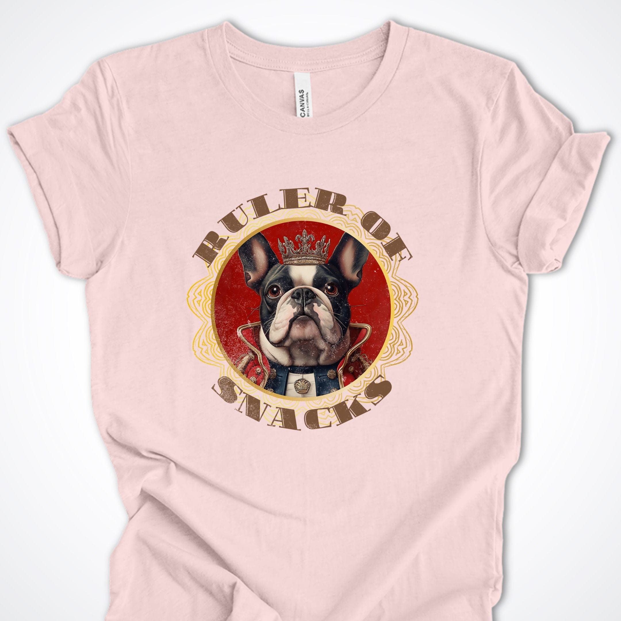 T-Shirt Soft Pink / S Ruler of Snacks French Bulldog Premium Unisex T-Shirt ReallyintoDogs