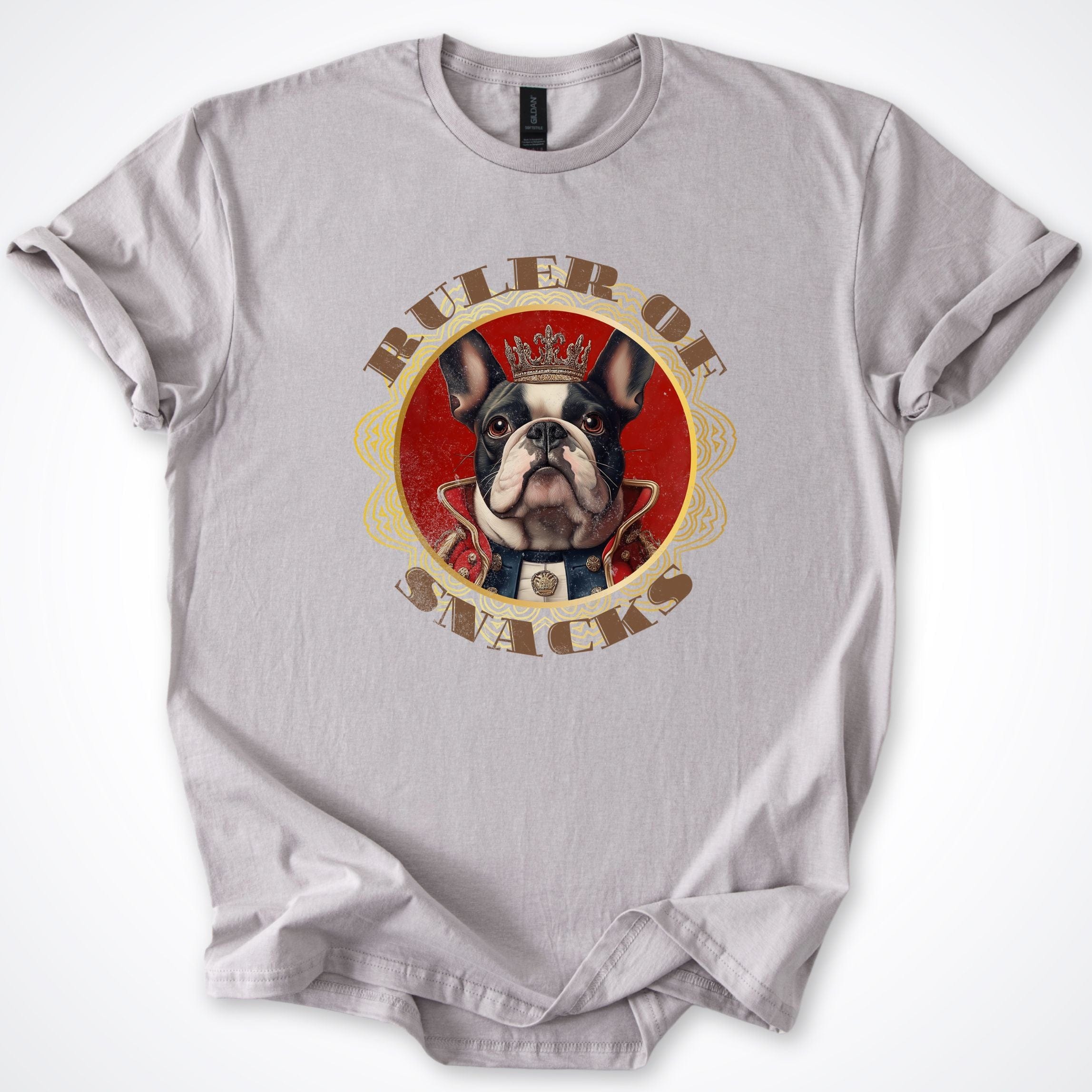 T-Shirt Ice Grey / S Ruler of Snacks French Bulldog T-Shirt ReallyintoDogs