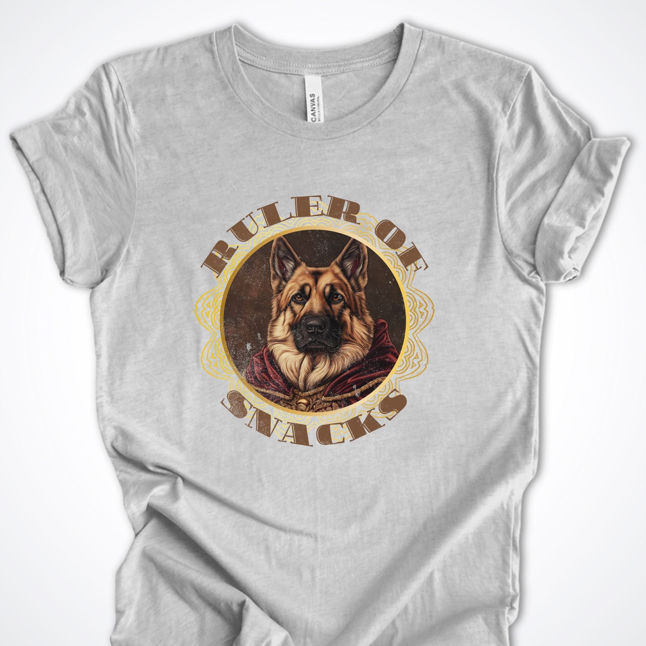 T-Shirt Athletic Heather / S Ruler of Snacks German Shepherd Premium Unisex T-Shirt ReallyintoDogs