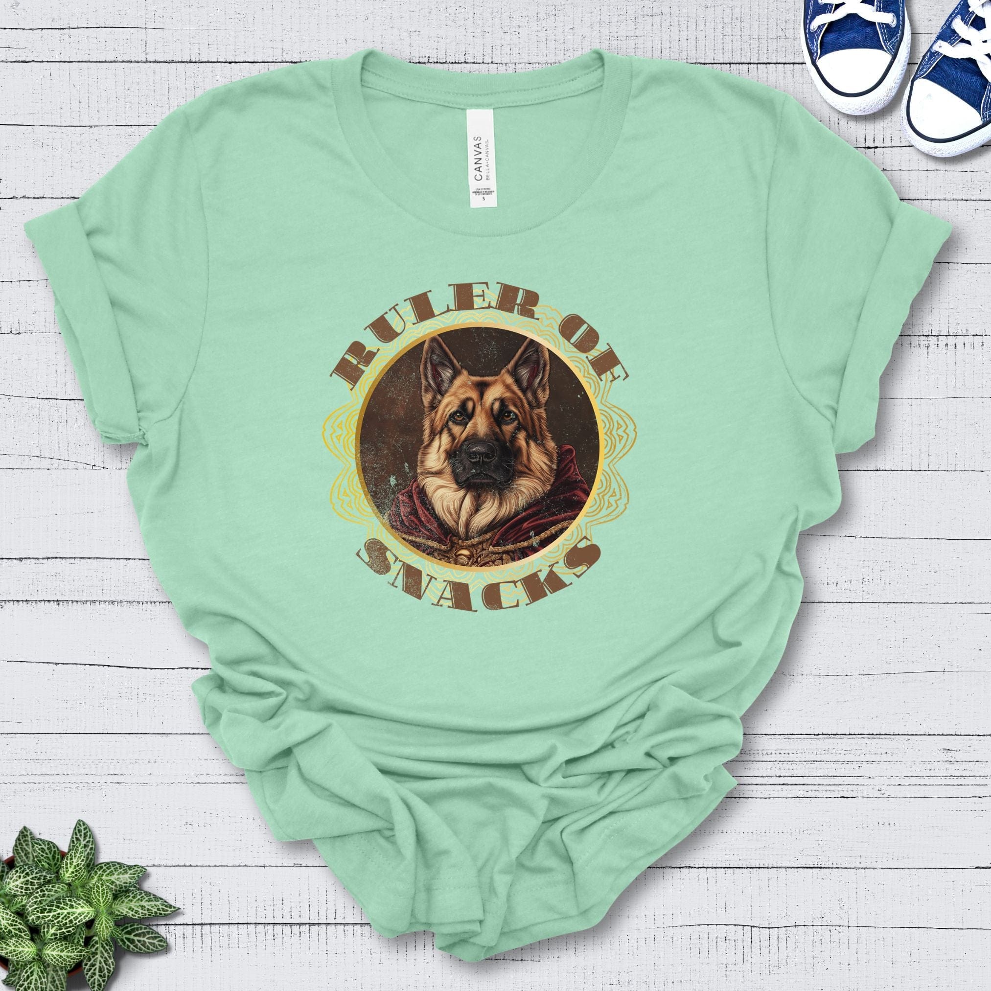 T-Shirt Heather Mint / S Ruler of Snacks German Shepherd Premium Unisex T-Shirt --reallyintothat