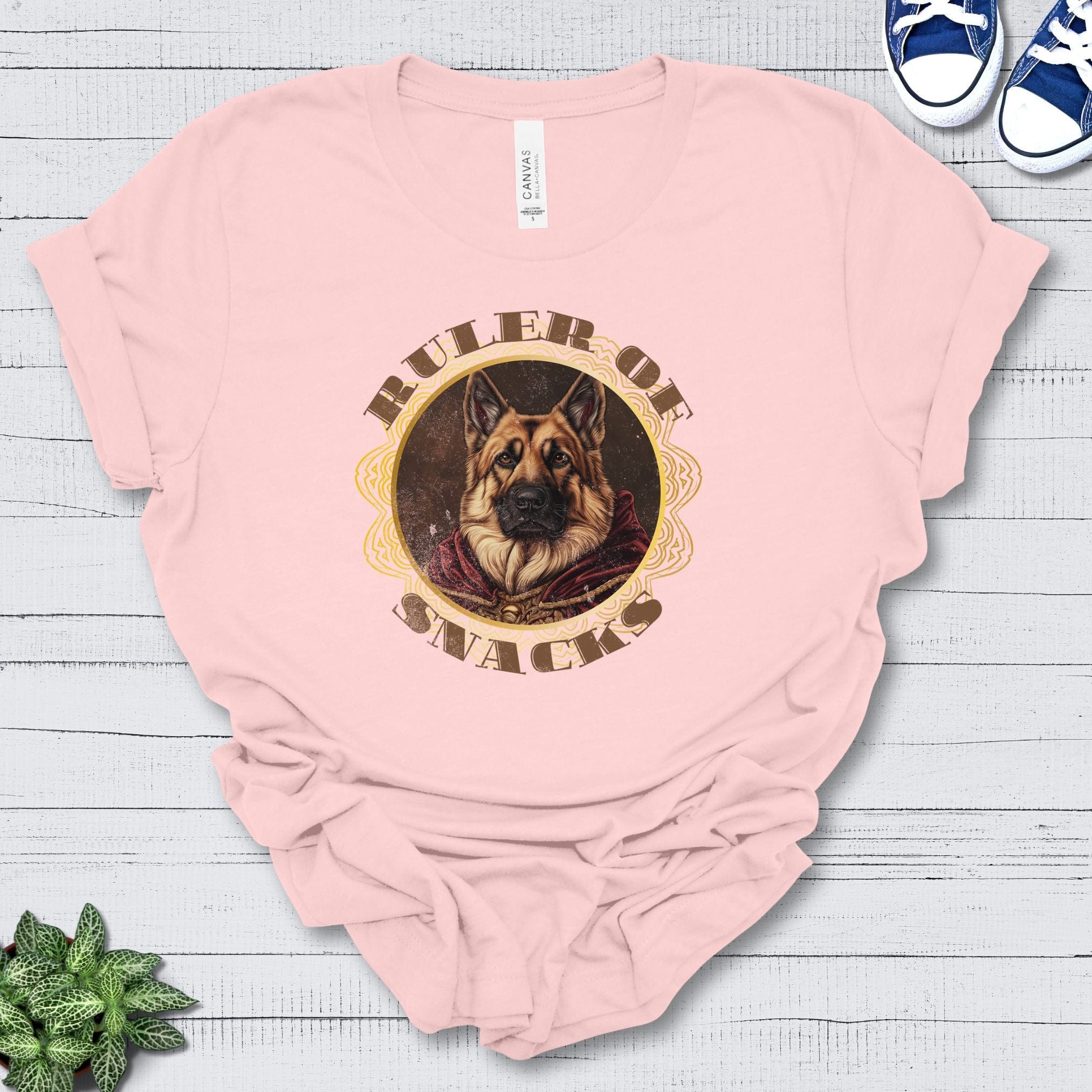 T-Shirt Soft Pink / S Ruler of Snacks German Shepherd Premium Unisex T-Shirt --reallyintothat