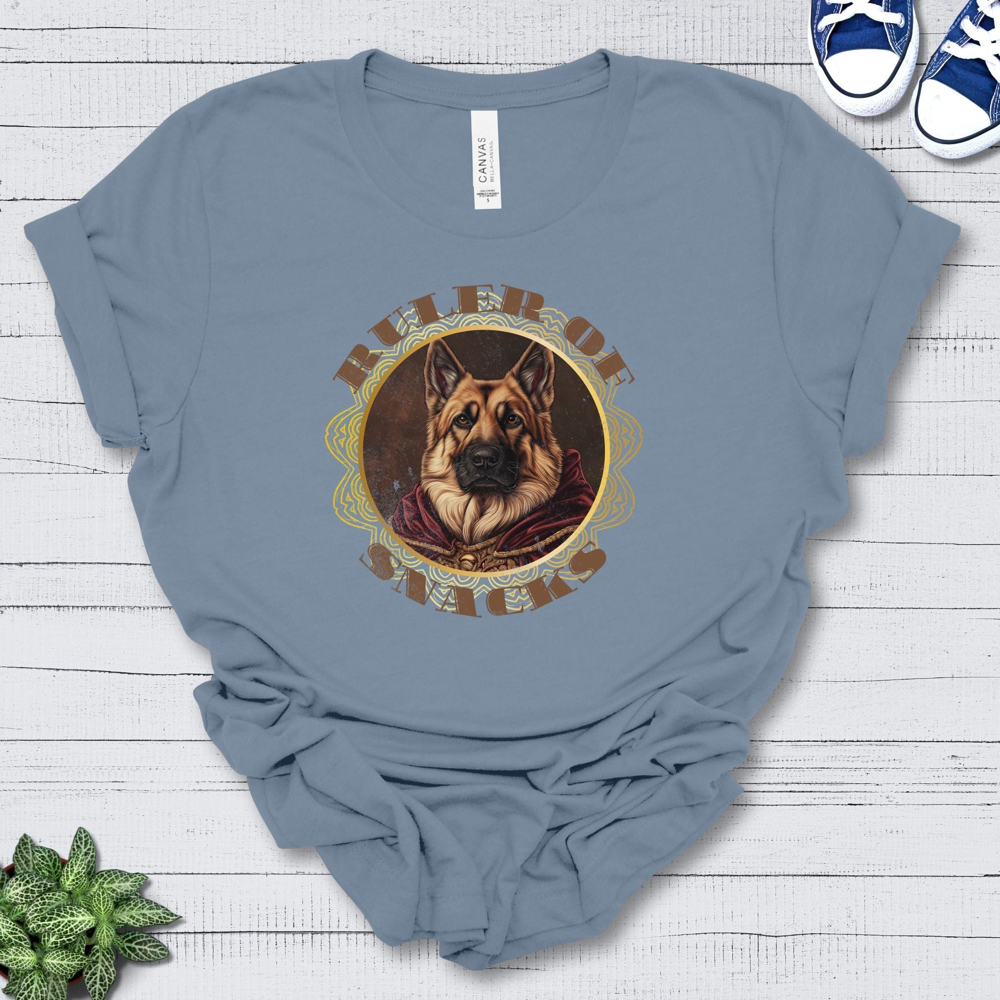 T-Shirt Steel Blue / S Ruler of Snacks German Shepherd Premium Unisex T-Shirt --reallyintothat