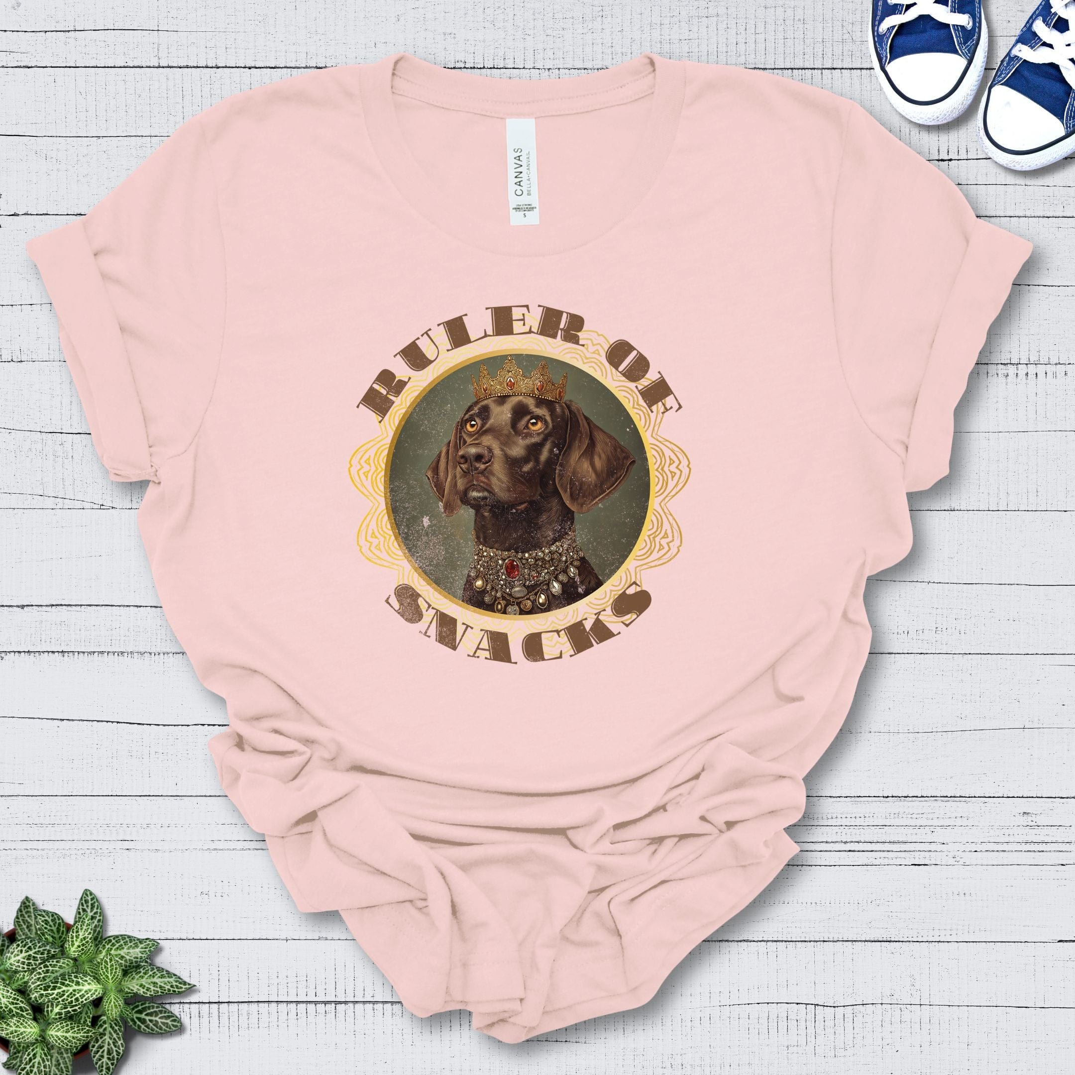 T-Shirt Soft Pink / S Ruler of Snacks German Shorthair Pointer Premium Unisex T-Shirt --reallyintothat