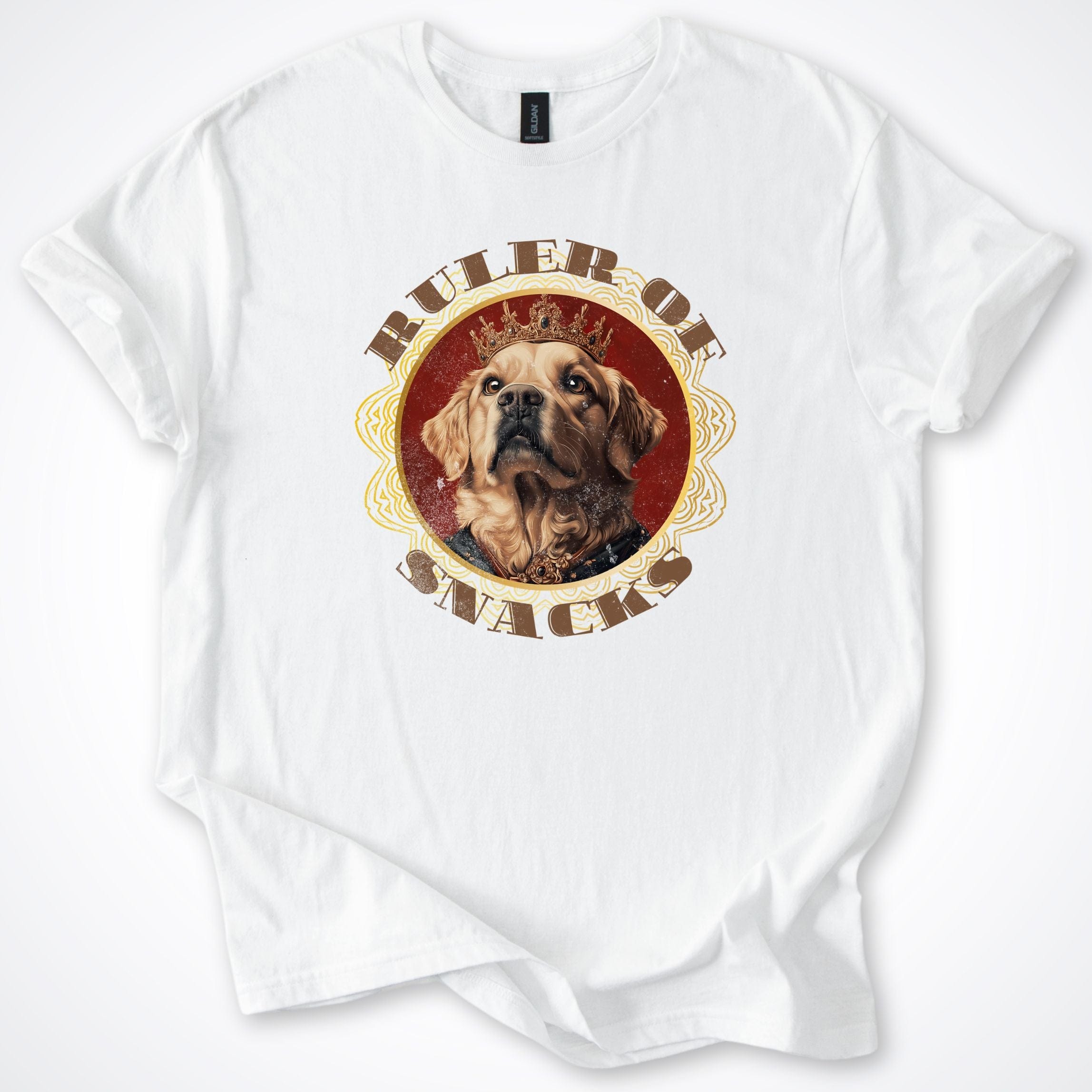 T-Shirt White / S Ruler of Snacks Golden Retreiver T-Shirt ReallyintoDogs