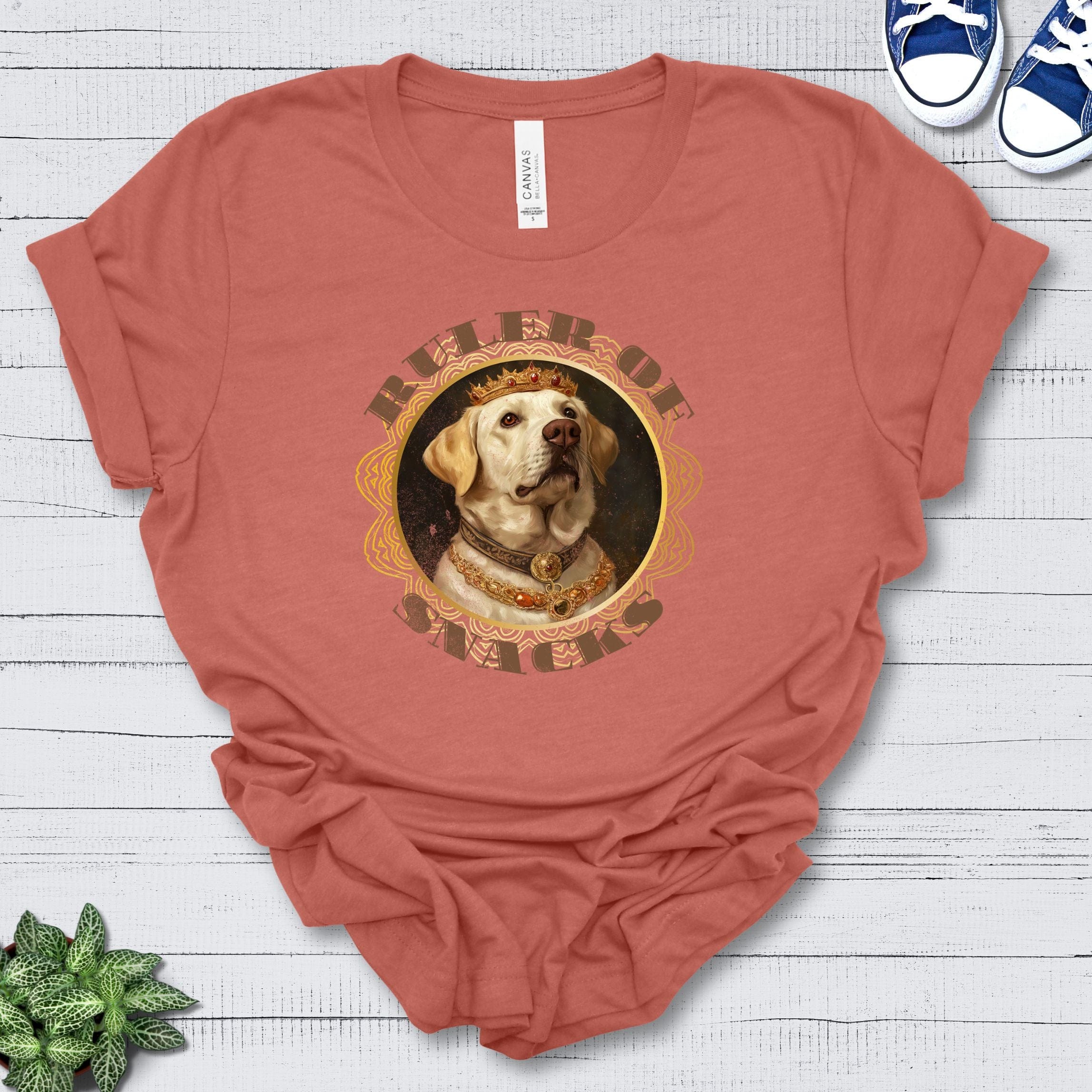 T-Shirt Heather Clay / S Ruler of Snacks Labrador Premium Unisex T-Shirt --reallyintothat