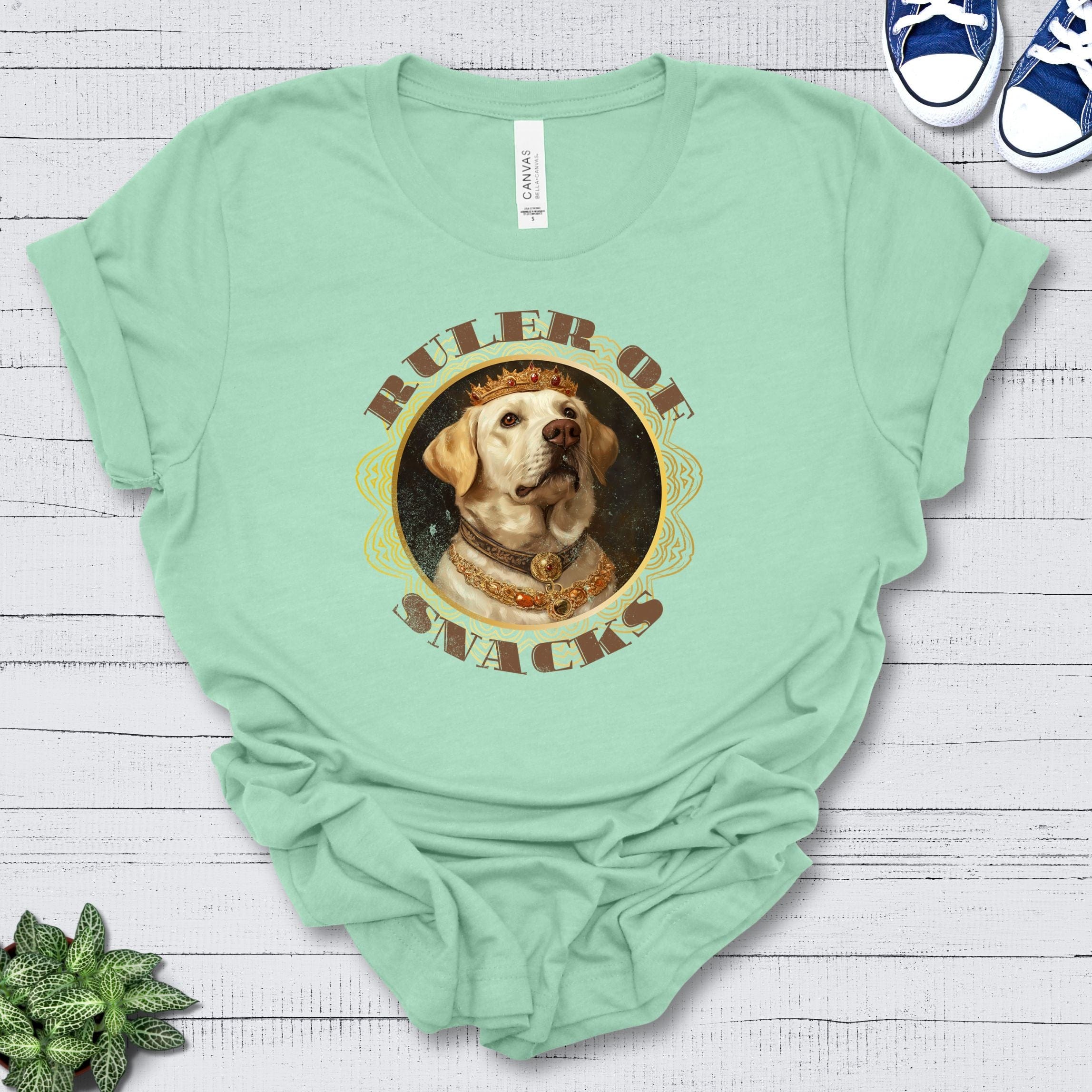 T-Shirt Heather Mint / S Ruler of Snacks Labrador Premium Unisex T-Shirt --reallyintothat