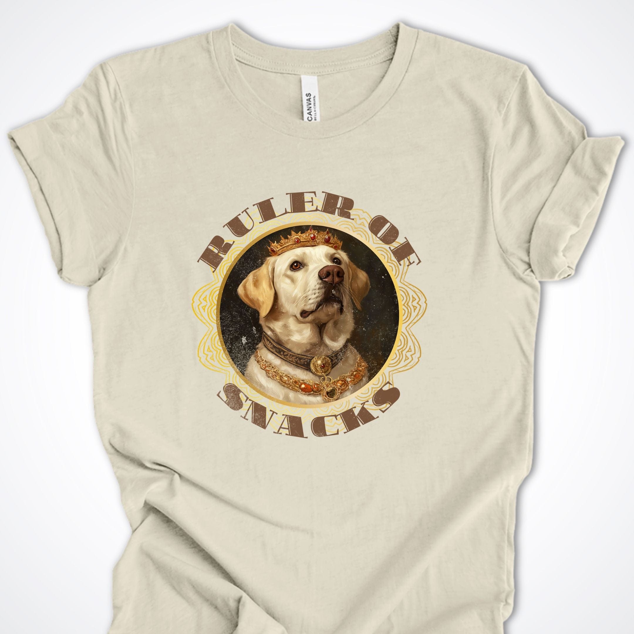 T-Shirt Natural / S Ruler of Snacks Labrador Premium Unisex T-Shirt ReallyintoDogs