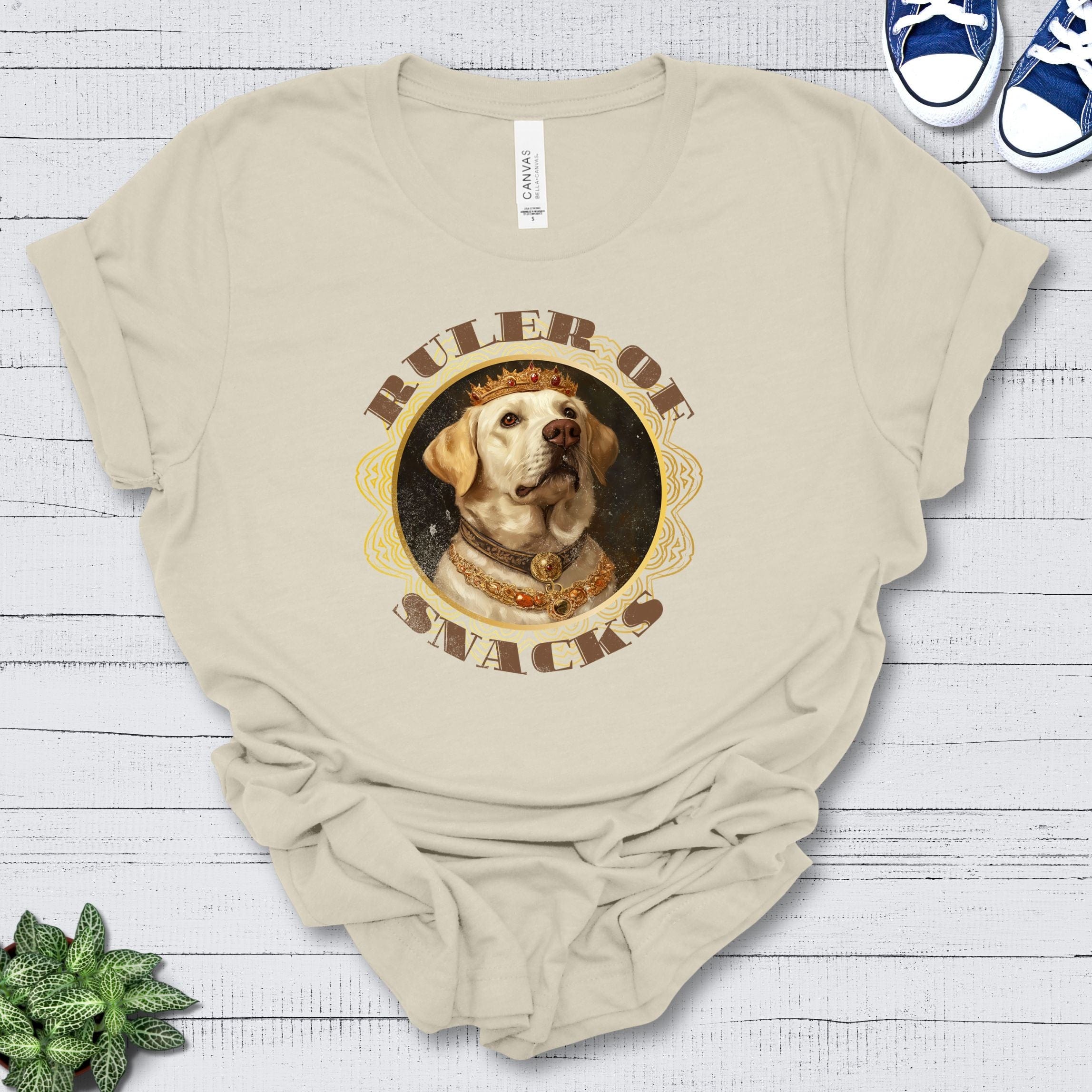 T-Shirt Natural / S Ruler of Snacks Labrador Premium Unisex T-Shirt --reallyintothat