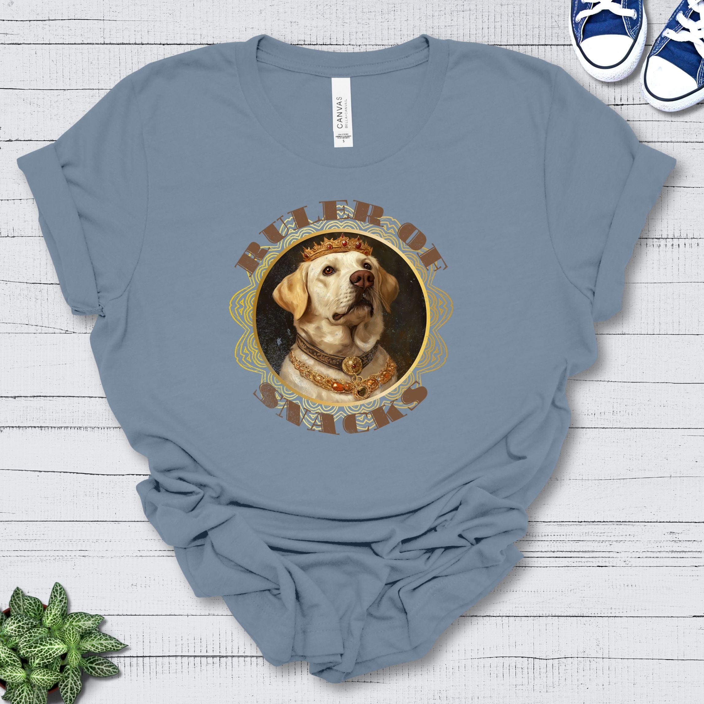 T-Shirt Steel Blue / S Ruler of Snacks Labrador Premium Unisex T-Shirt --reallyintothat