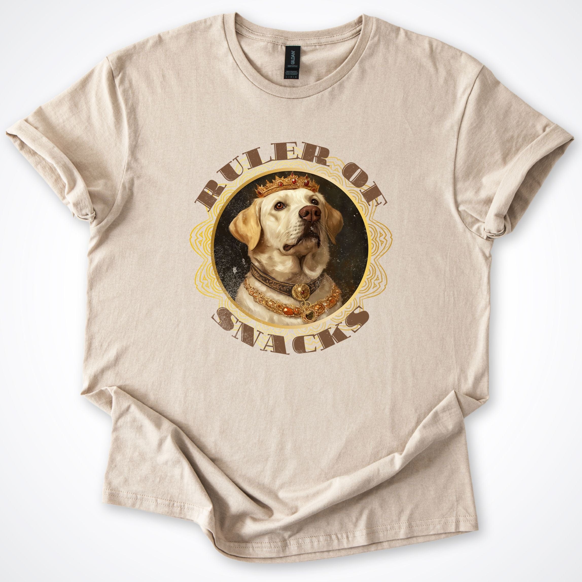 T-Shirt Sand / S Ruler of Snacks Labrador T-Shirt ReallyintoDogs