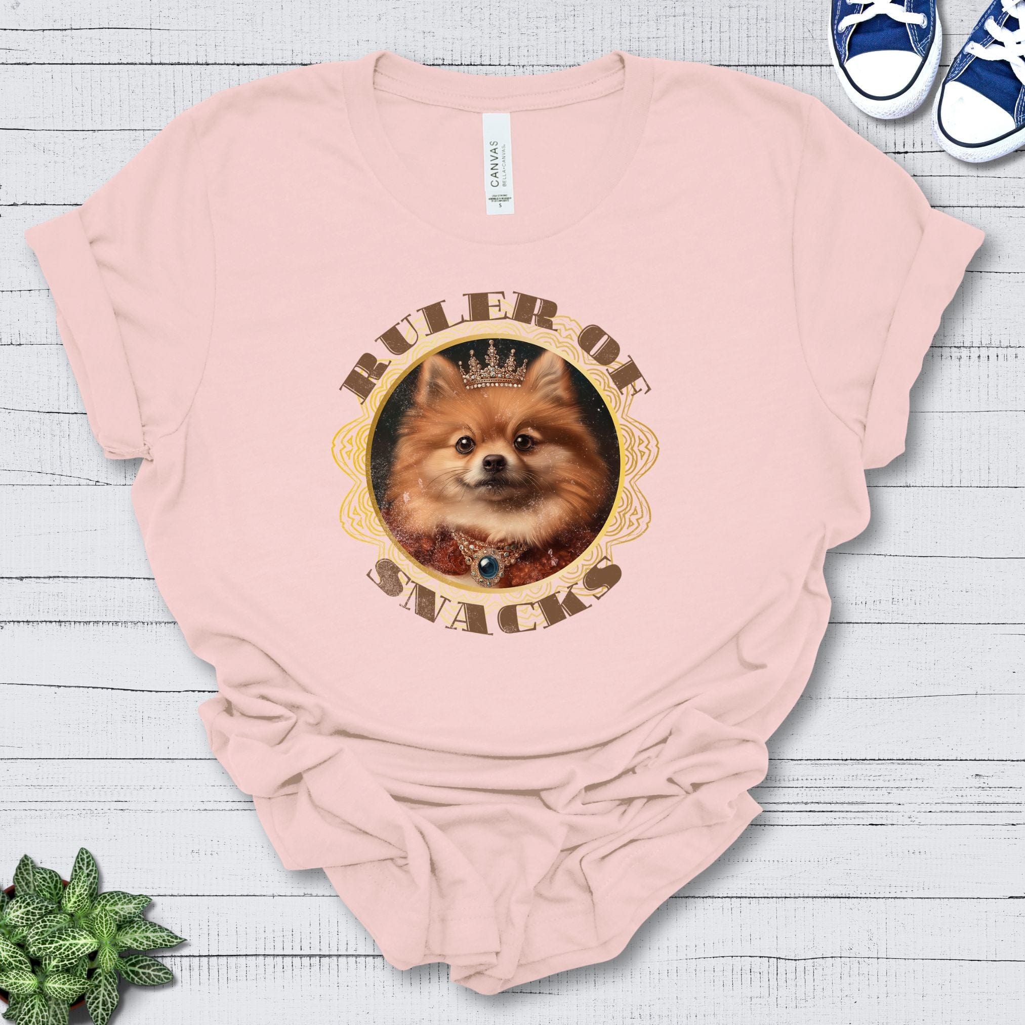 T-Shirt Soft Pink / S Ruler of Snacks Pomeranian Premium Unisex T-Shirt --reallyintothat