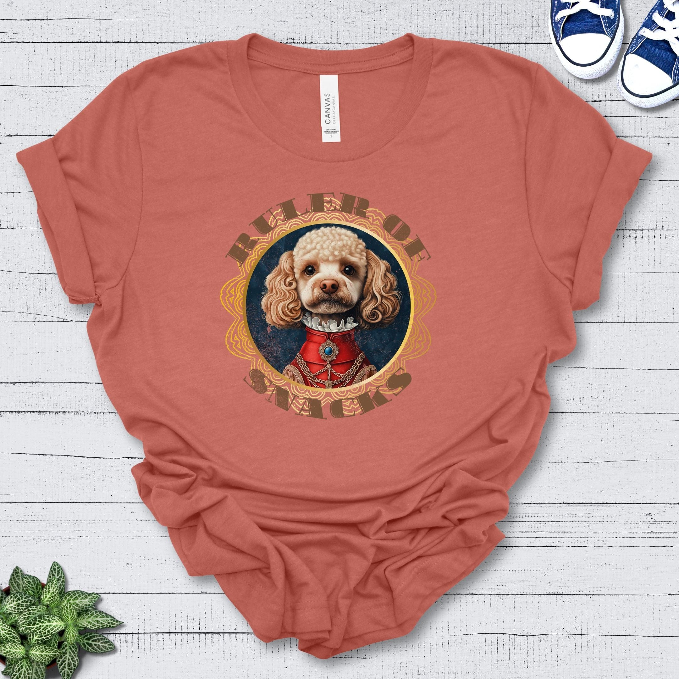 T-Shirt Heather Clay / S Ruler of Snacks Poodle Premium Unisex T-Shirt --reallyintothat