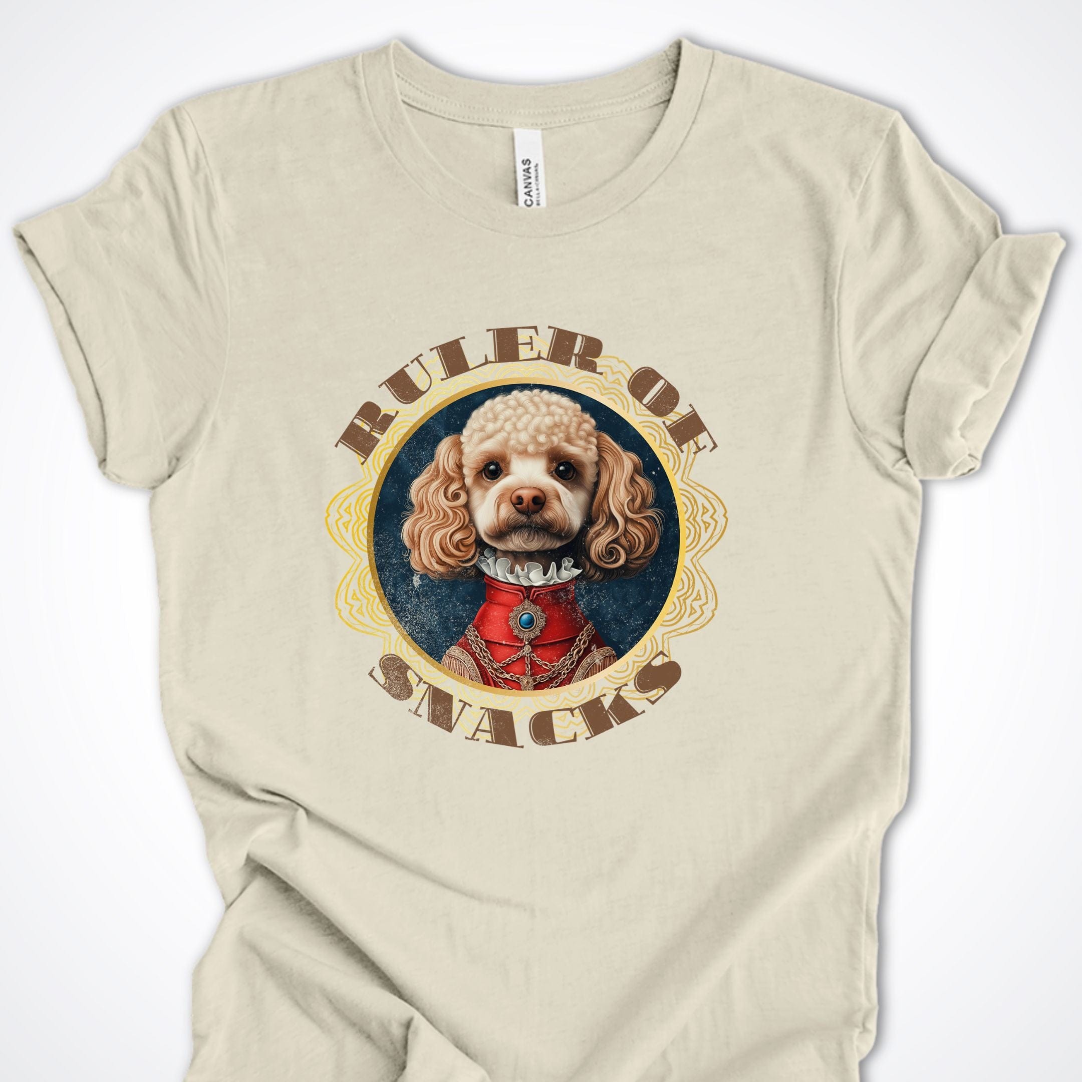 T-Shirt Natural / S Ruler of Snacks Poodle Premium Unisex T-Shirt ReallyintoDogs