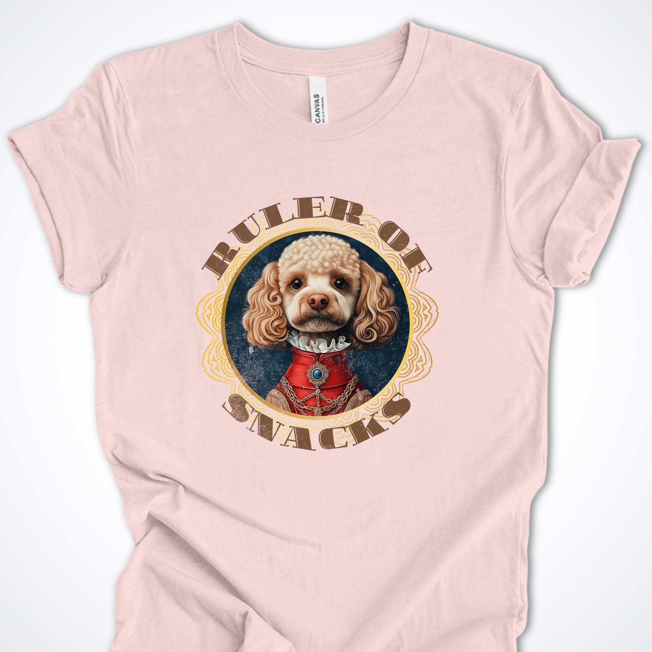 T-Shirt Soft Pink / S Ruler of Snacks Poodle Premium Unisex T-Shirt ReallyintoDogs